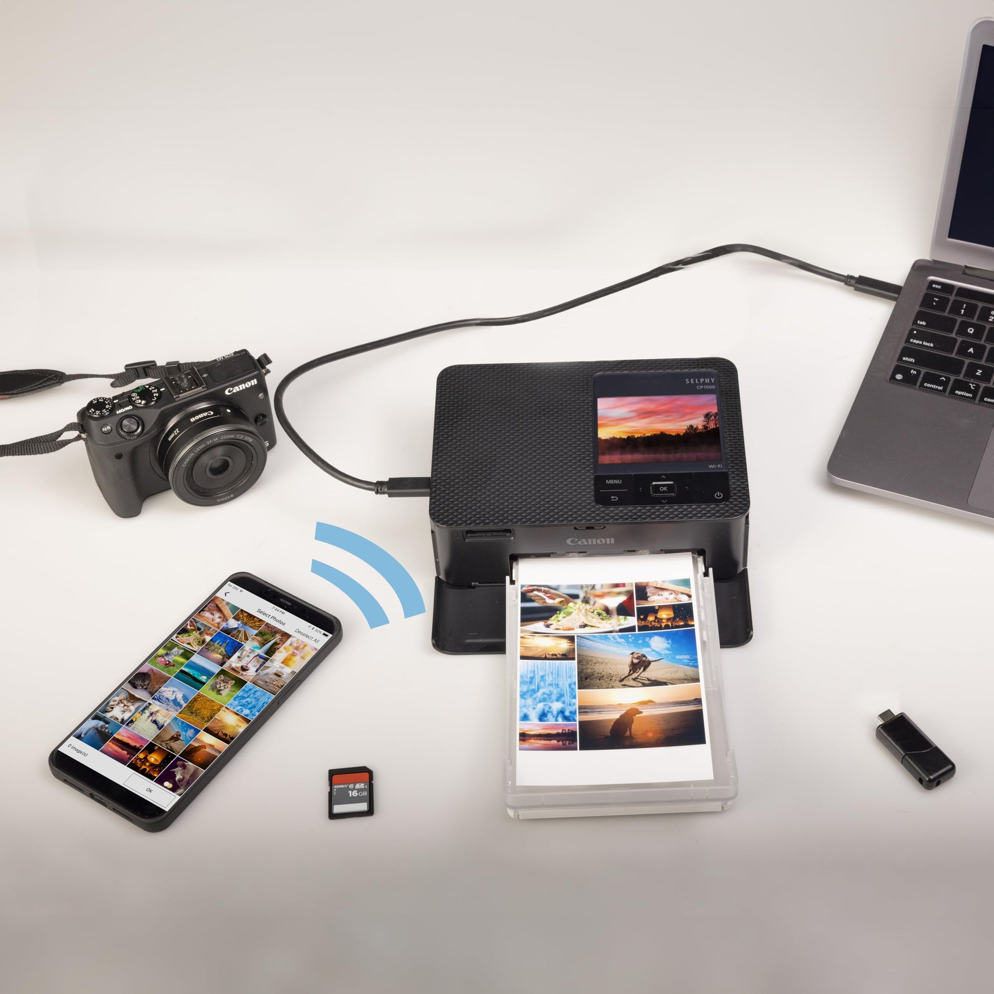Canon Impresora Selphy CP1500 Negro