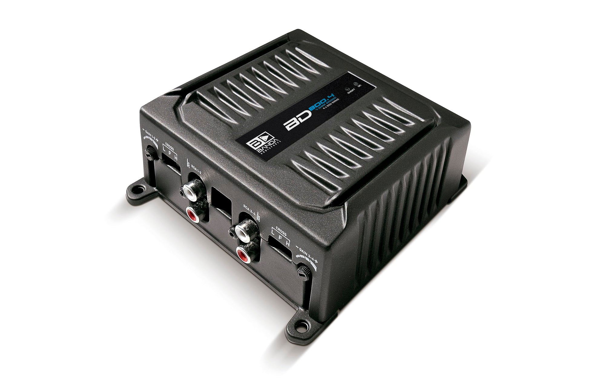 Banda Audioparts BD800.42OHM - Amplificador de Audio para Coche, 800 W, 4 Canales, 2 ohmios, Rango Completo, 4 x 200 W, Rms, 4 ohmios, Puente, Color Negro