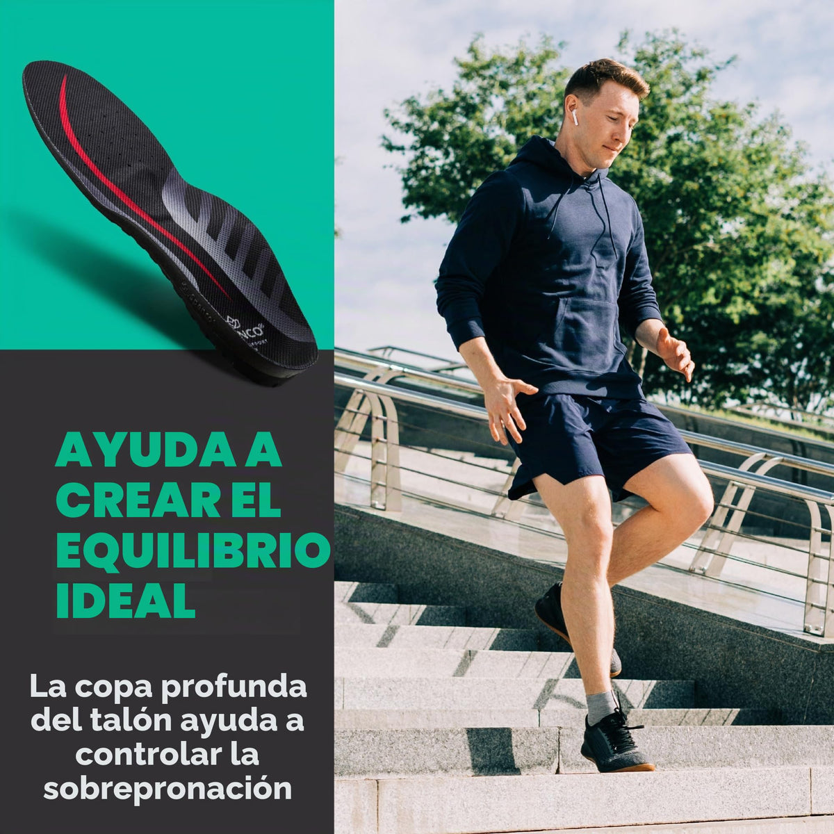 Plantillas Spenco Total Support Max Azul Negro para Hombres y Mujeres
