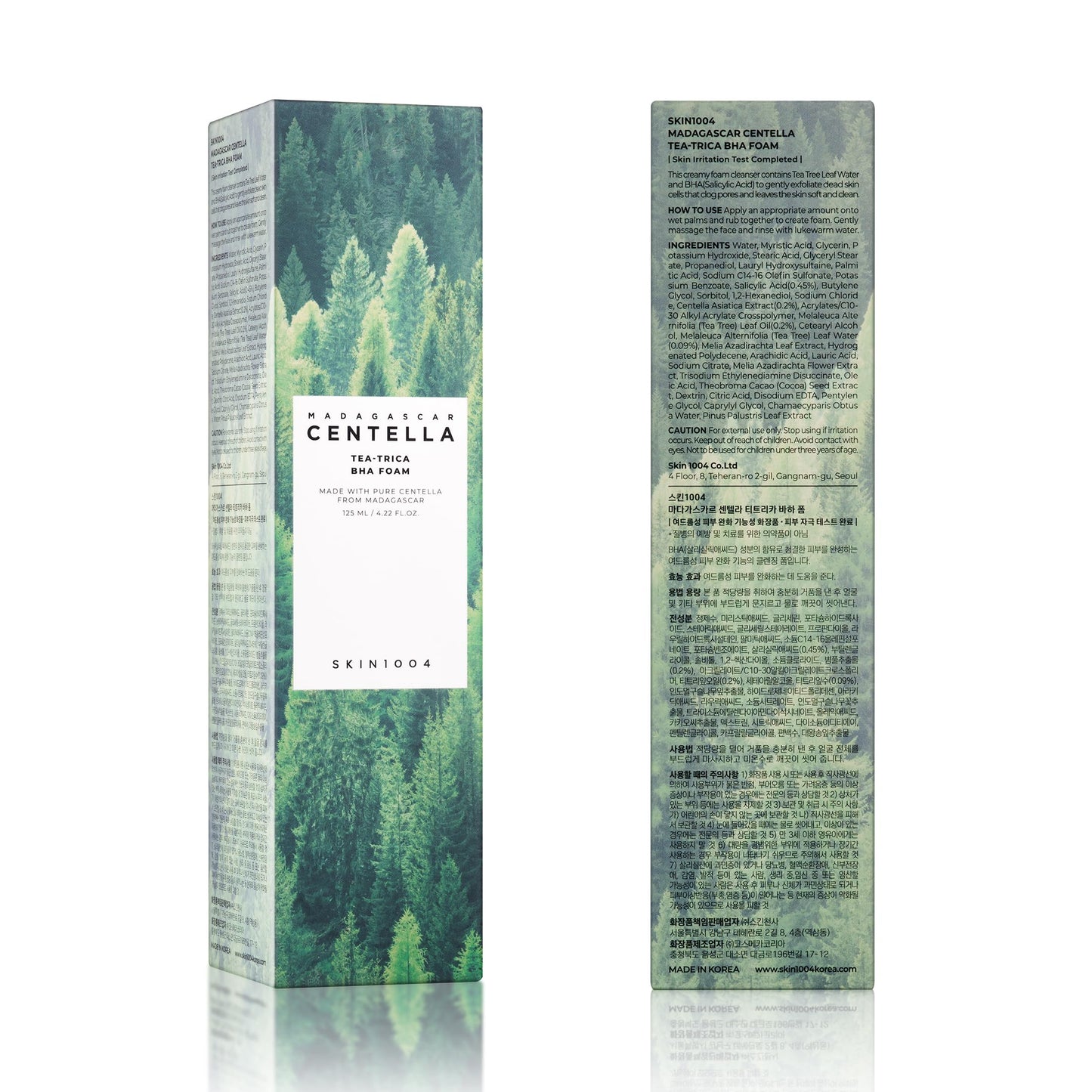 SKIN1004 Madagascar Centella Tea-Trica BHA Foam 125ml