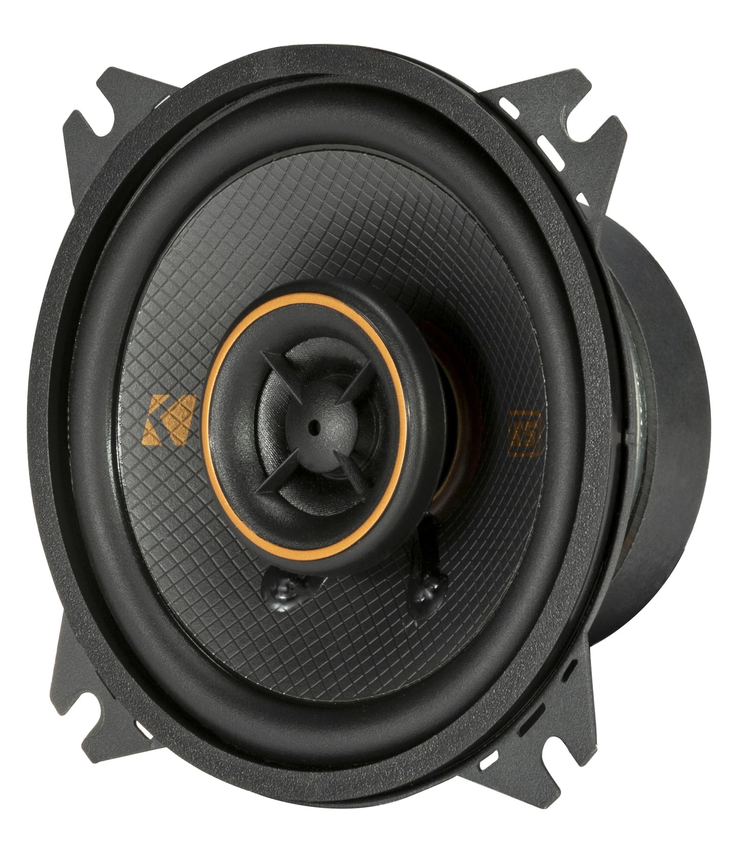 Par de altavoces coaxiales KICKER 51KSC404 de la serie KS de 4 pulgadas con tweeters de 0.5 pulgadas, 4 ohmios
