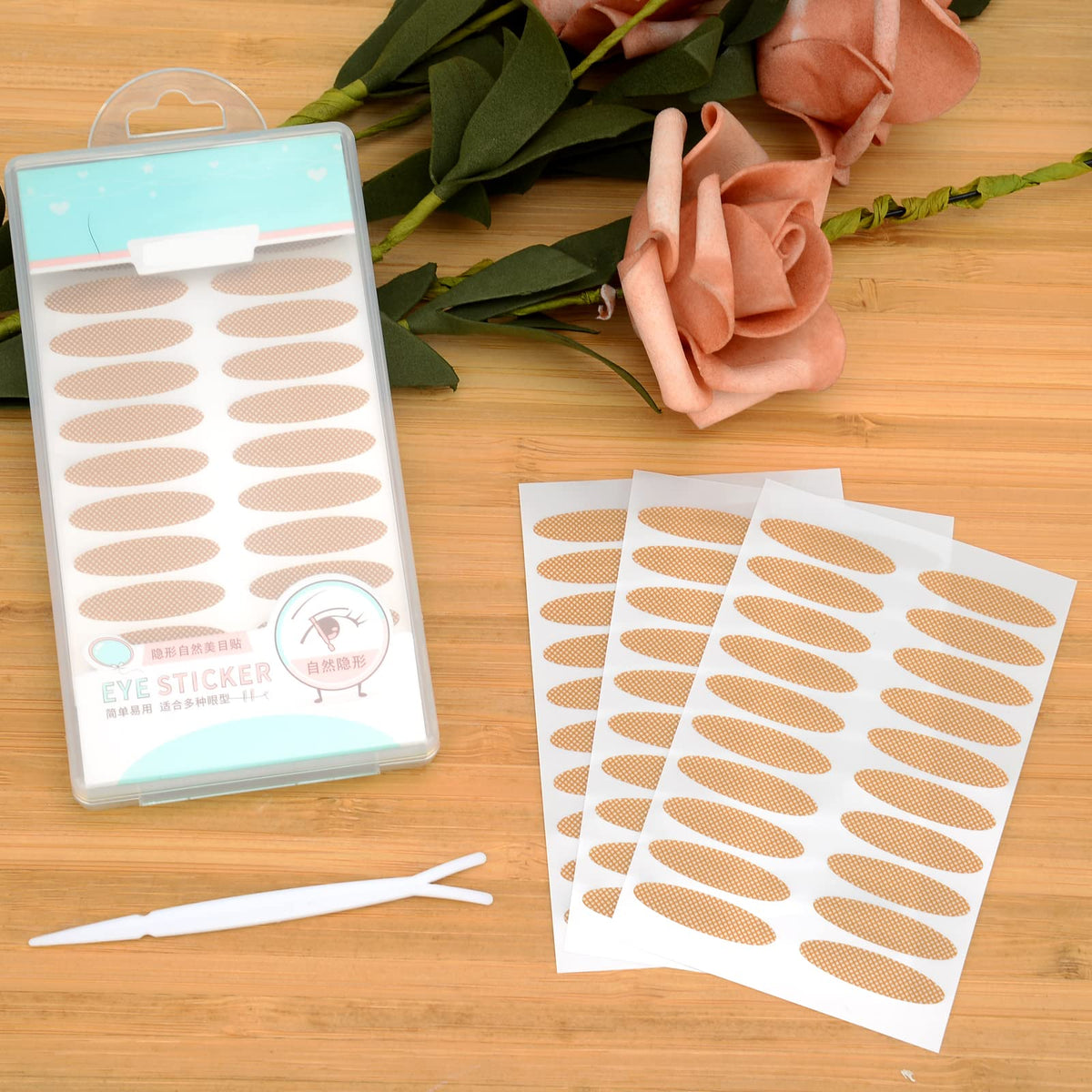 Cinta Invisible Natural Pormasbenzer Para Párpados, Adhesivo De Encaje Transpirable, Tira Autoadhesiva Para Levantamiento