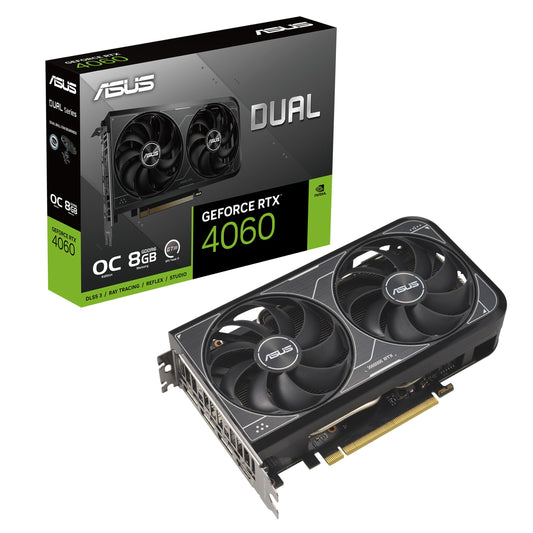 Tarjeta Gráfica ASUS Dual GeForce RTX 4060 V2 OC Edición Negro