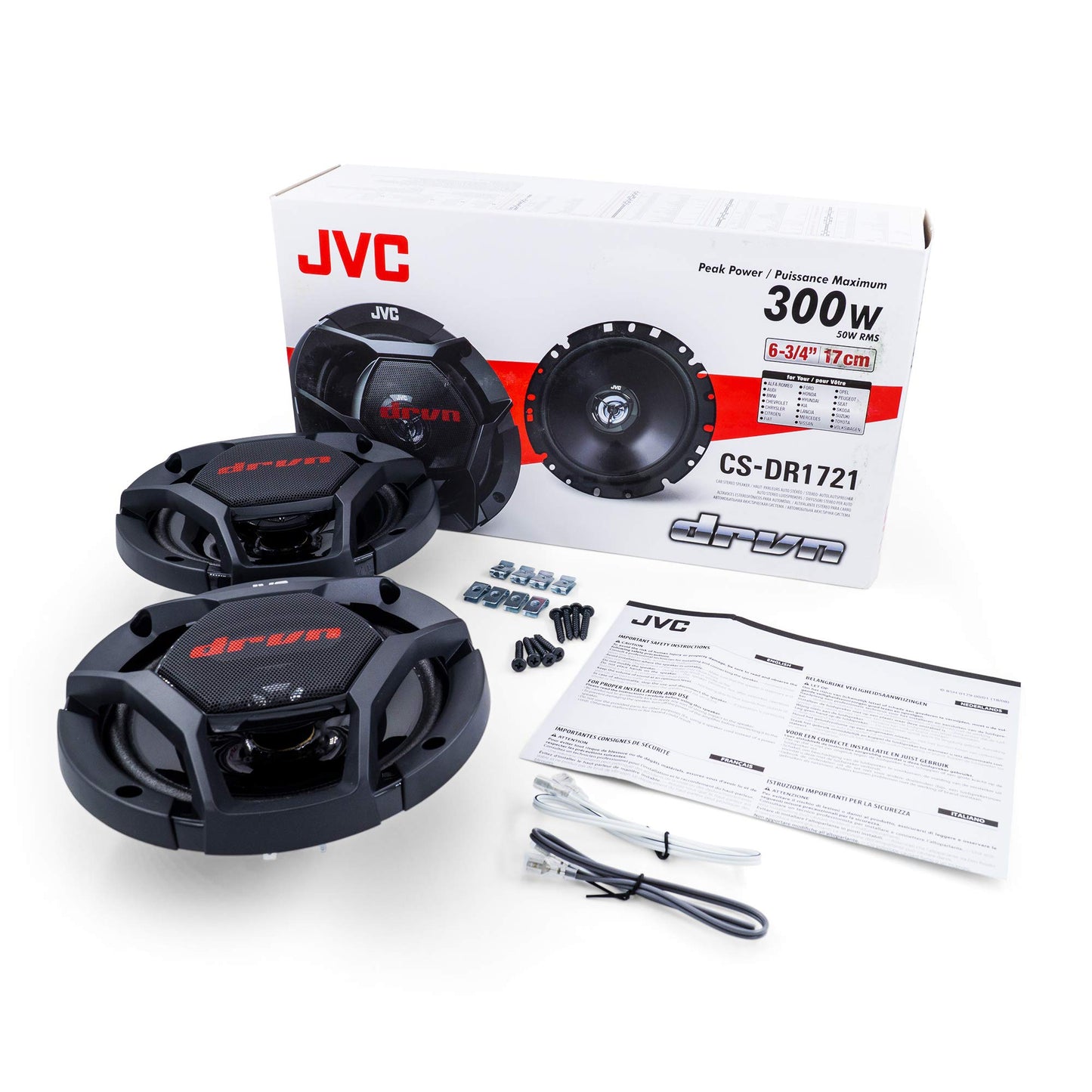 JVC CS-DR1721 - Altavoces (2 vías, 6-3/4")