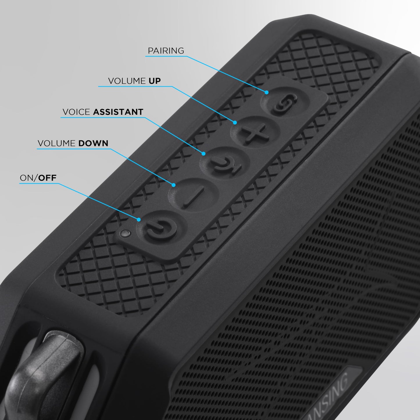 Altec Lansing - Altavoz Bluetooth portátil HYDRAMINI 2.0, IP67 impermeable, altavoz portátil, tiempo de reproducción de 12 horas, emparejamiento inalámbrico, carga rápida USB-C, Bluetooth magnético,
