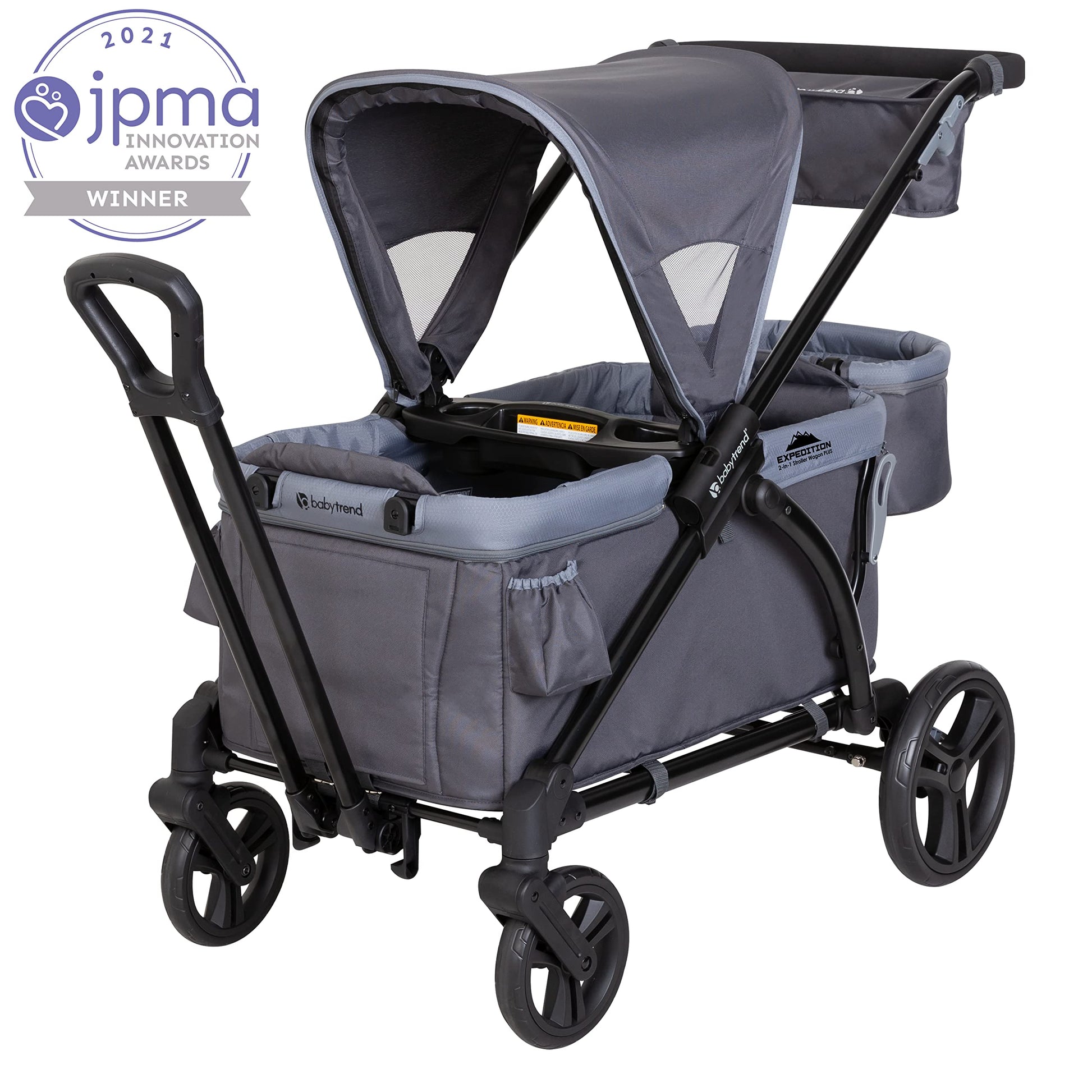 Baby Trend Expedition 2 en 1 Vagón de paseo, Ultra Grey