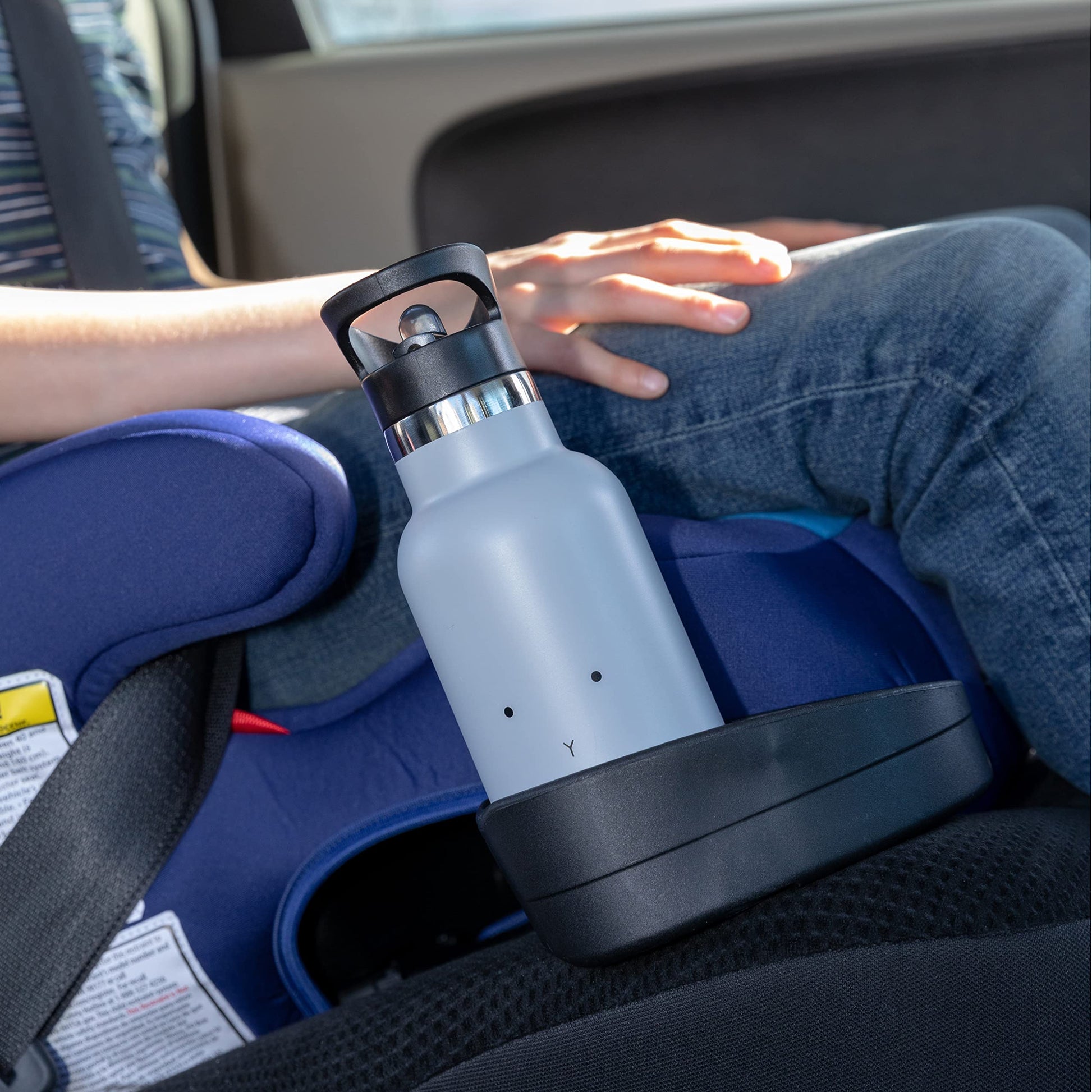 Diono Solana 2 No Back Child Booster Seat, Blue, 40-120 Pounds
