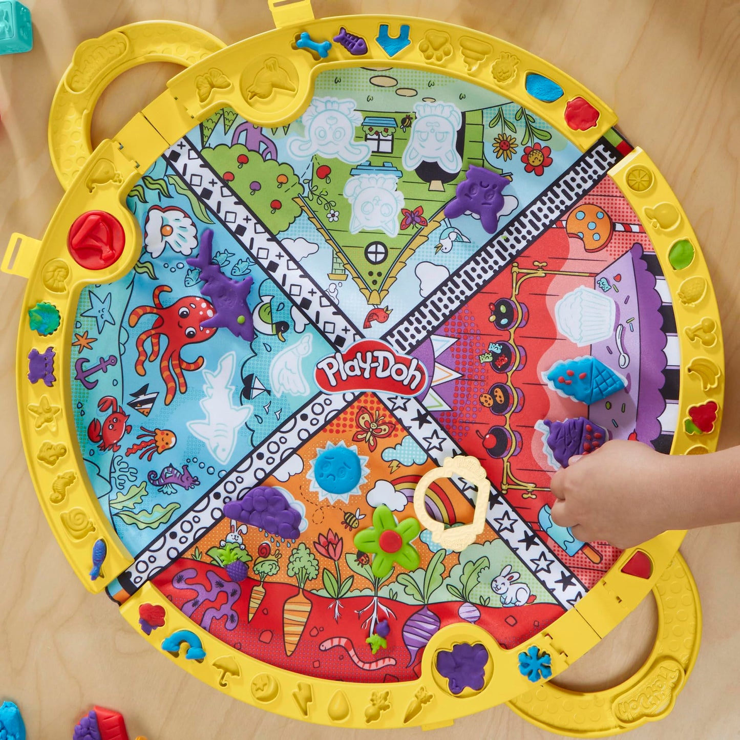 Set de Juego Portátil Play Doh con 19 Accesorios para Niños y Niñas