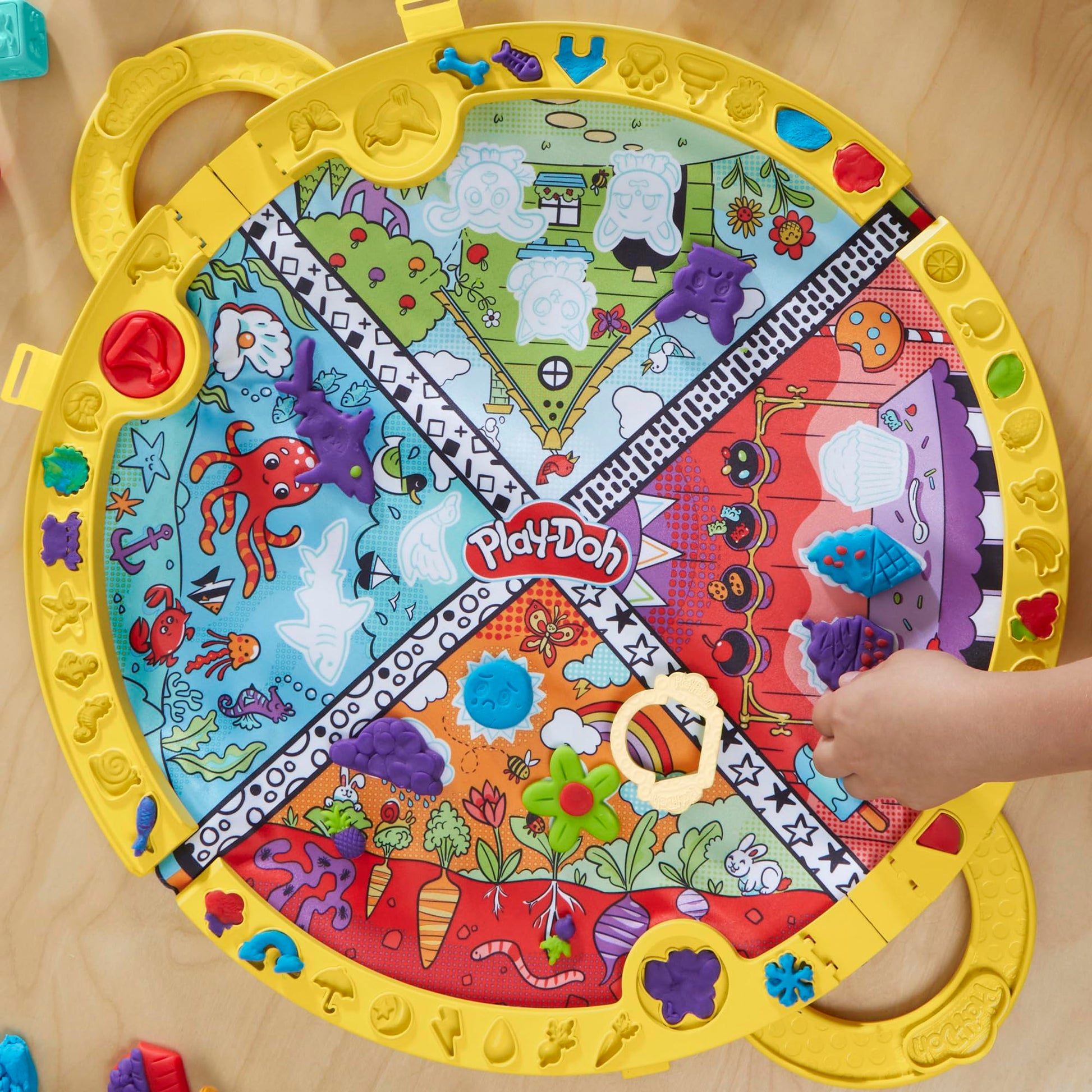 Set de Juego Portátil Play Doh con 19 Accesorios para Niños y Niñas