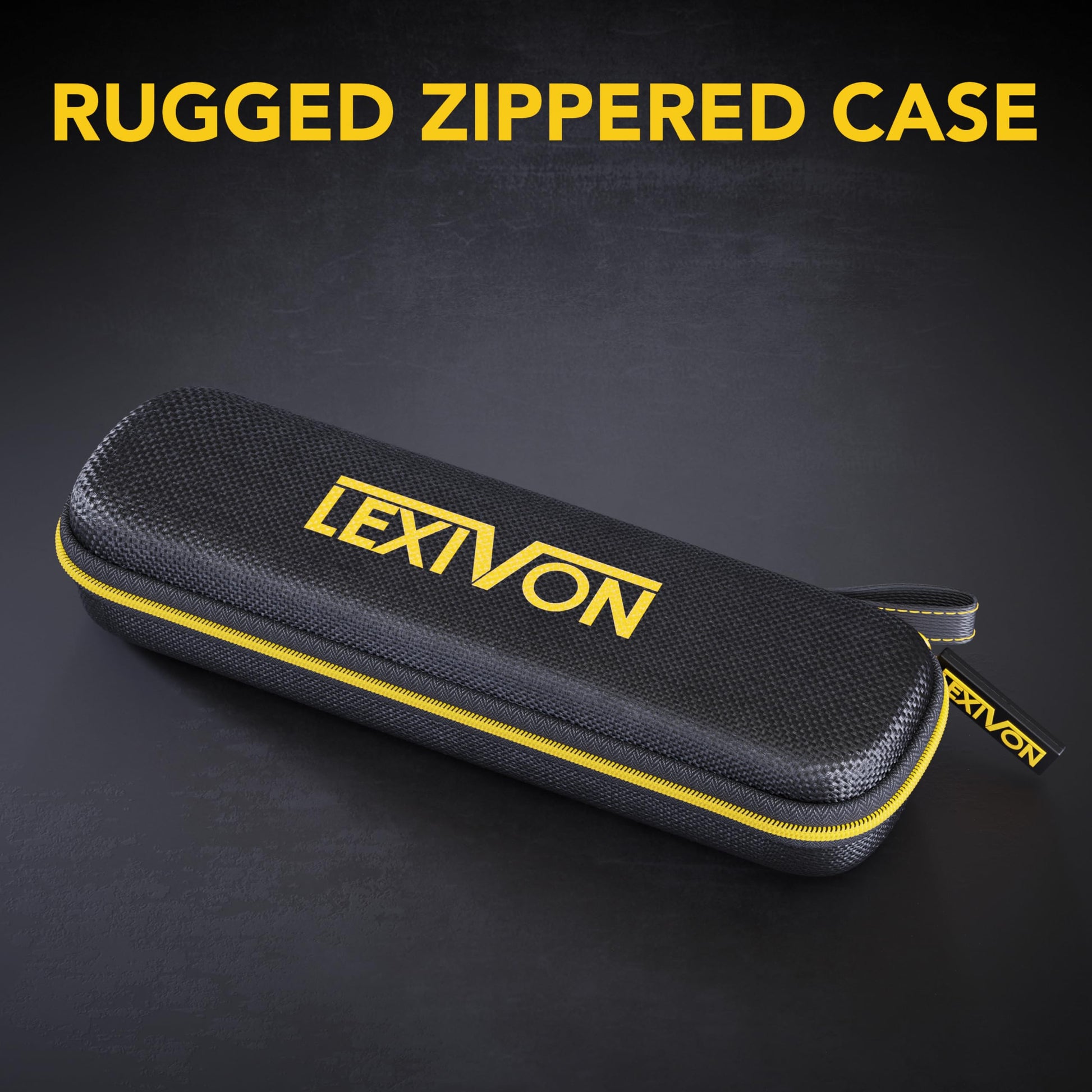 LEXIVON - Indicador digital de ángulo de aluminio, transportador multiusos de 130 mm, incluye visualización XL y bolsa resistente con cierre (LX-DAF5)