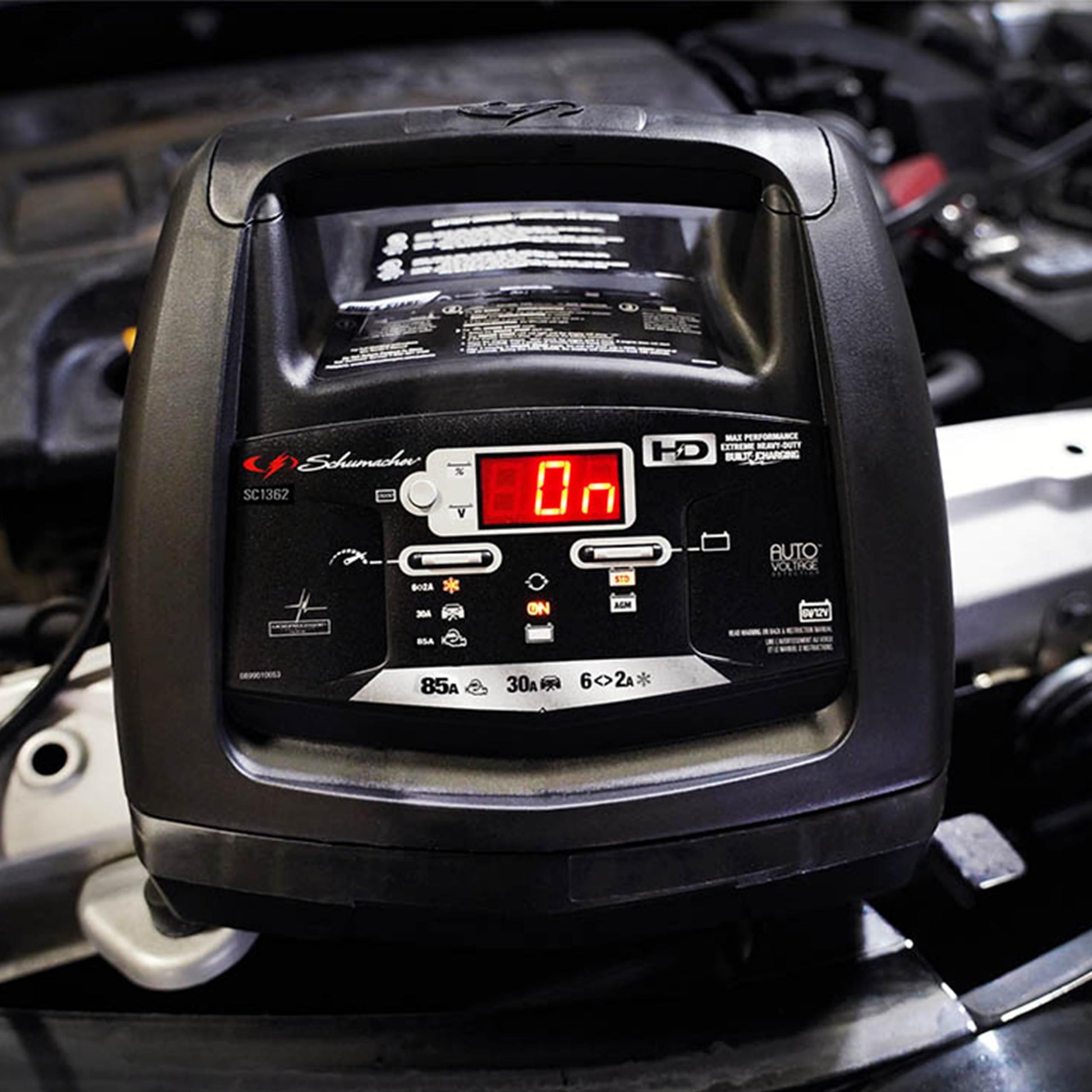 Schumacher - SC1362 - Cargador batería totalmente automático, motor arranque, mantenedor, pruebas de diagnóstico avanzadas, 85 A/30 A, 6 V/12 V, coches, camiones, SUV, vehículos marinos, casa rodante
