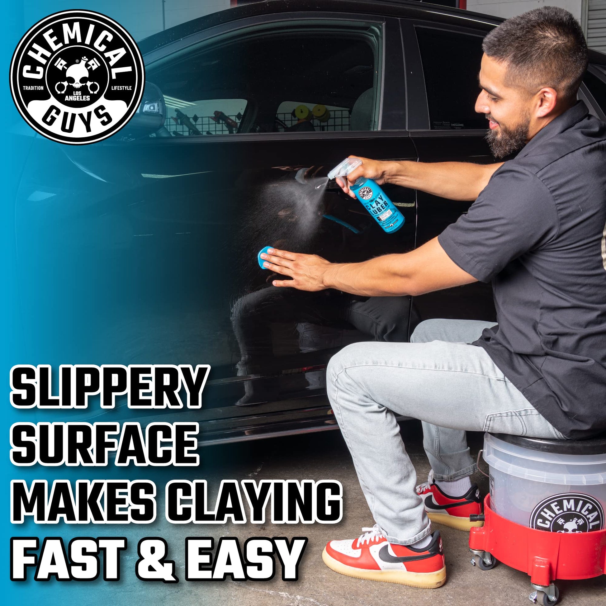 Chemical Guys WAC_Cly_100_04 - Lubricante sintético y Detalle, Azul, 128 FL oz (1 Gallon)