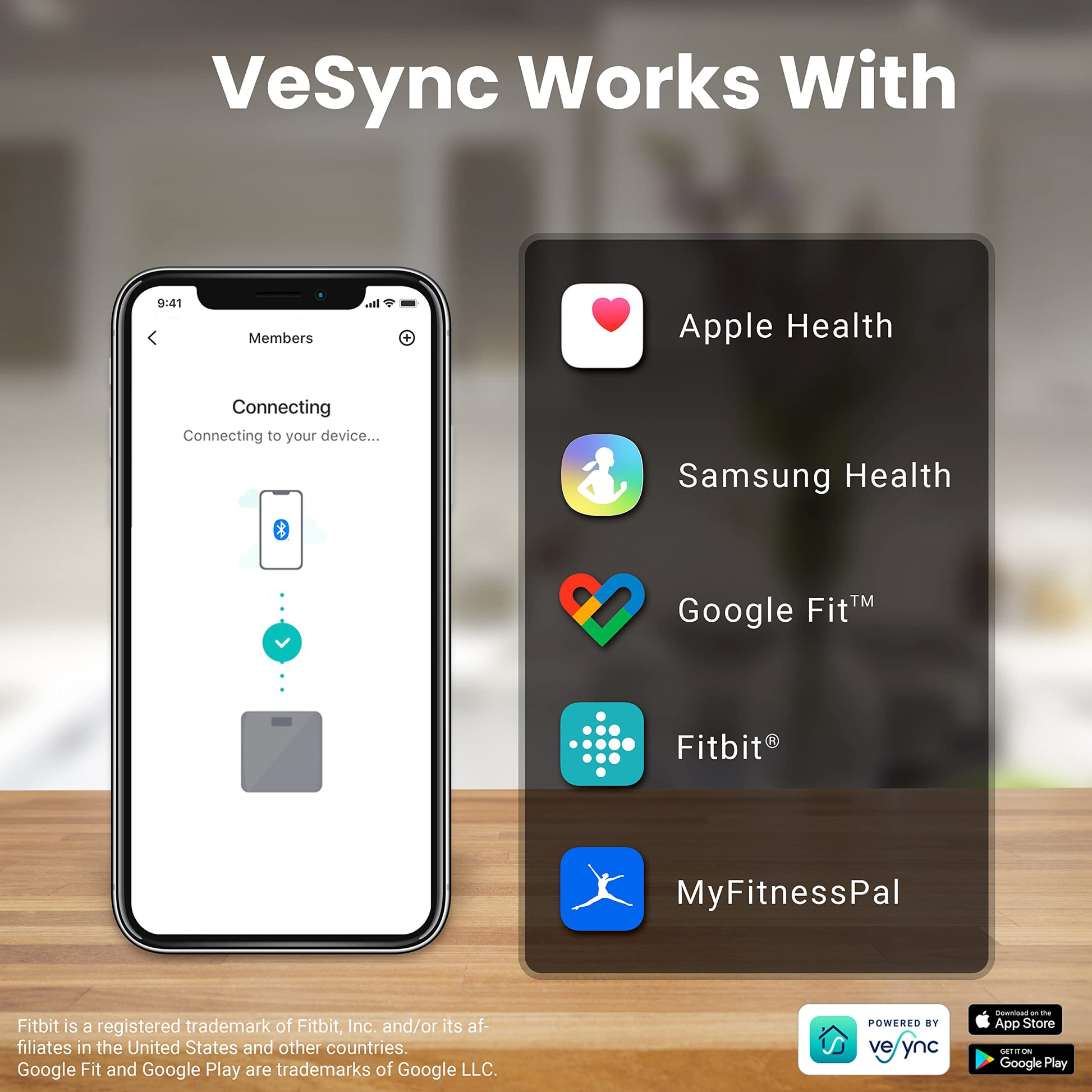 Báscula de Baño Etekcity Azul Bluetooth Mejorada Alta Precisión 400 Libras