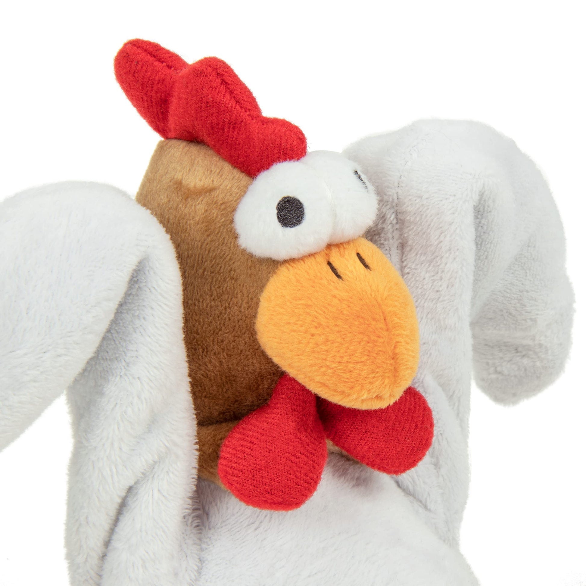 Godog Action Plush Pollo con Tecnología de Protección para Masticar Juguete Animado para Perro