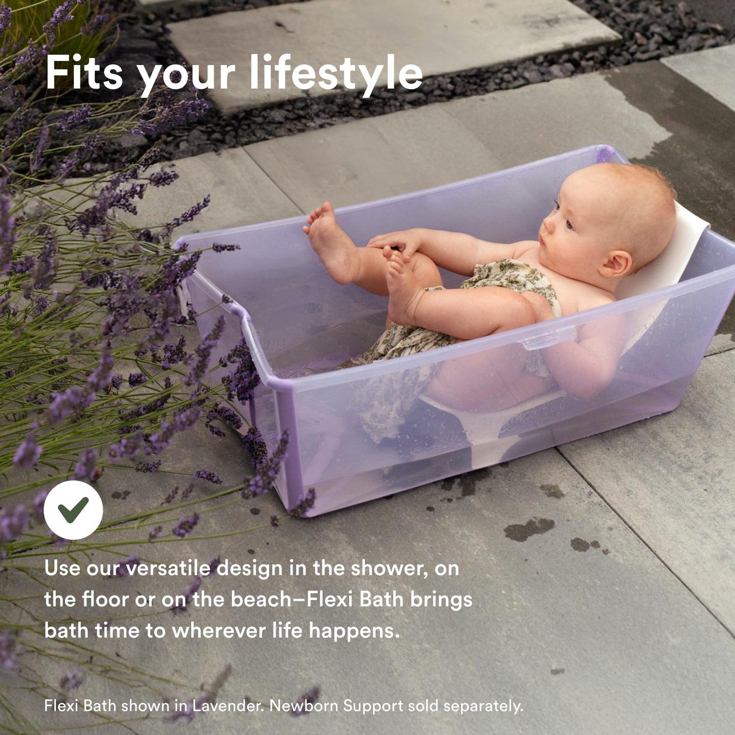 Stokke Flexi Bath, Mickey Celebration - Bañera plegable para bebé - Ligera, duradera y fácil de guardar - Práctica para usar en casa o de viaje - Para recién nacidos y bebes