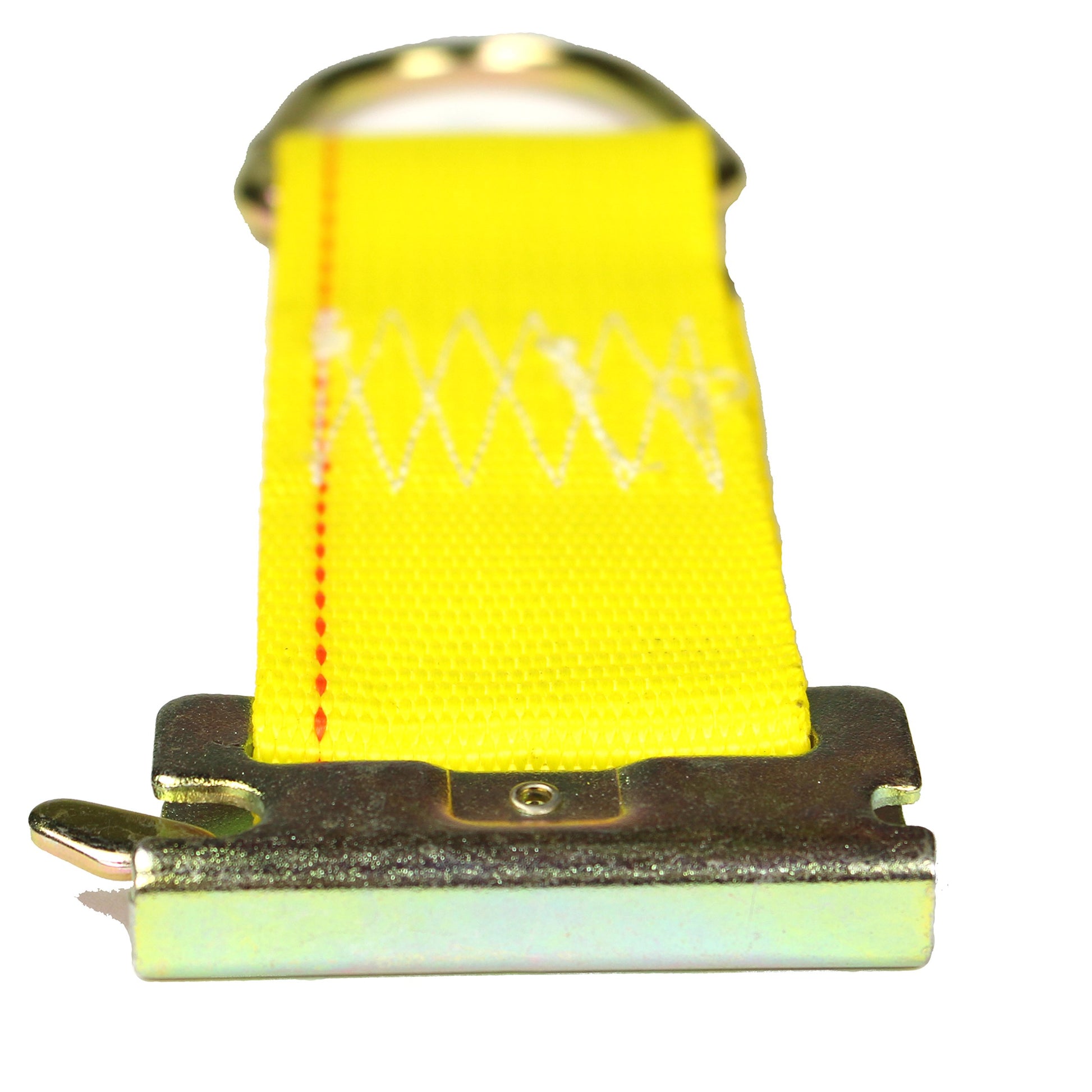 4 amarres de cuerda E-Track para carga, accesorios de camión con accesorios de resorte Etrack para amarre de carga en pastillas, camiones, furgonetas, remolques, 2 x 6 pulgadas, amarillos E Track (4)