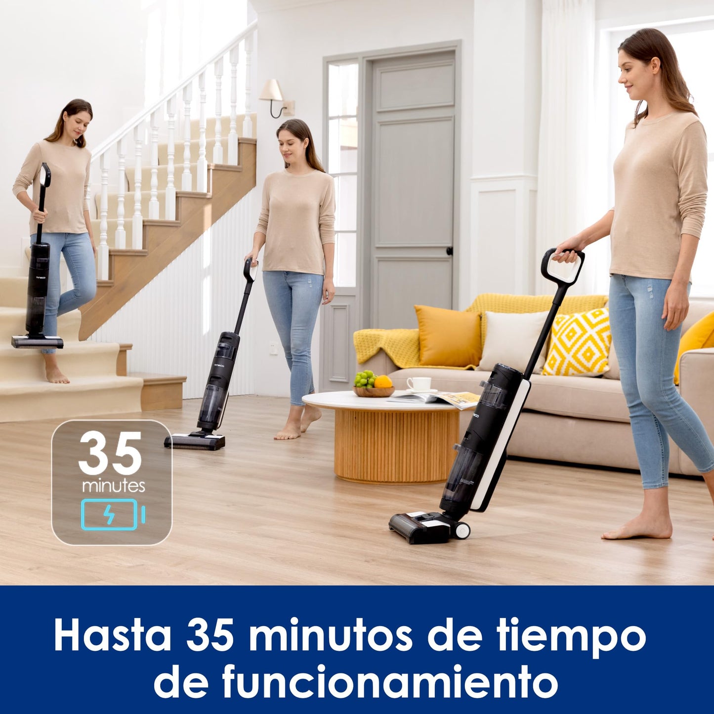 Limpiador de Pisos Tineco Floor One S3 Breeze Inalámbrico con Sistema de Control Inteligente