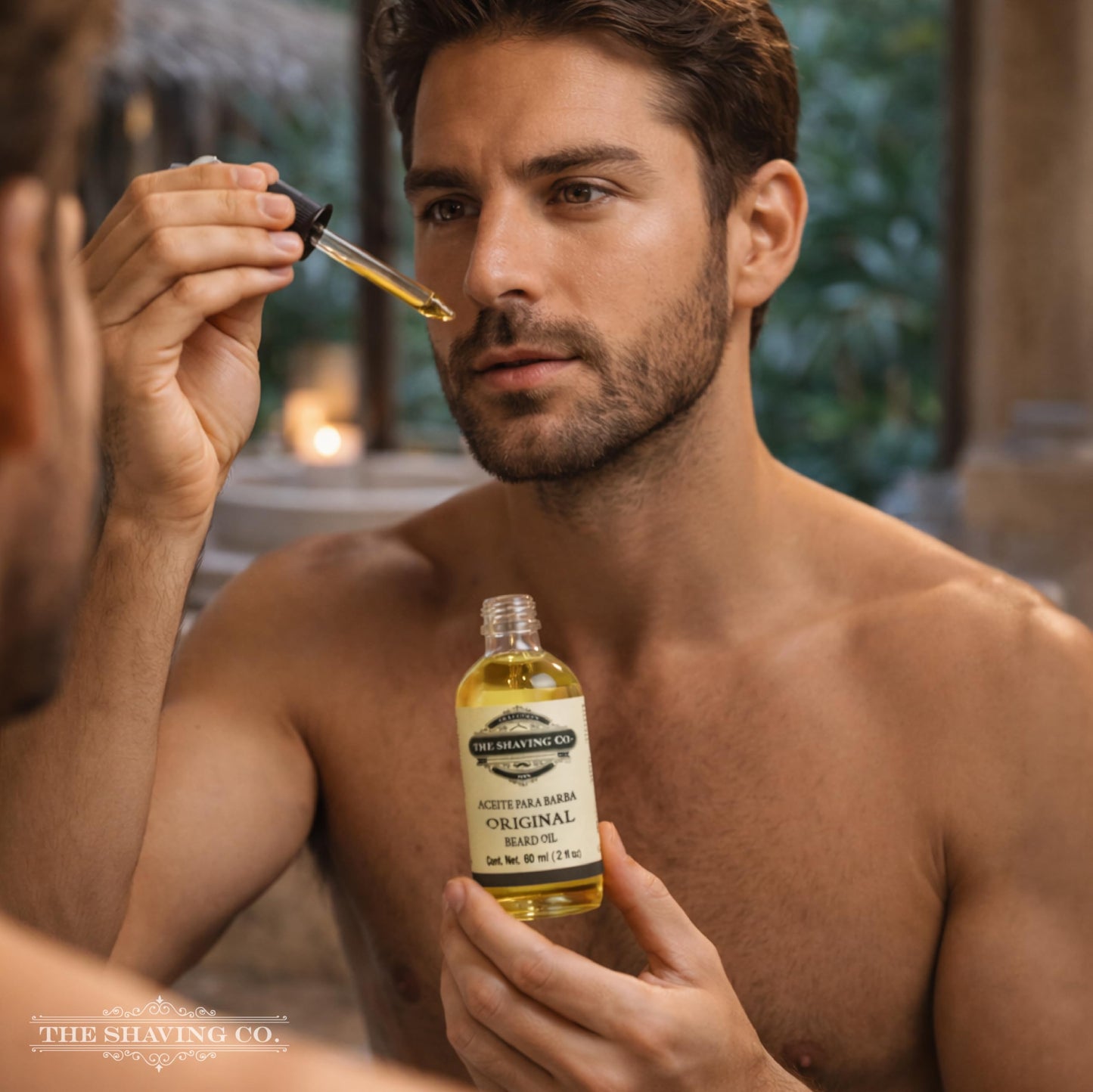 The Shaving Co Aceite para barba original. Nutre - Humecta e Hidrata tu barba desde la raíz. Hecho a mano, contiene ingredientes naturales.
