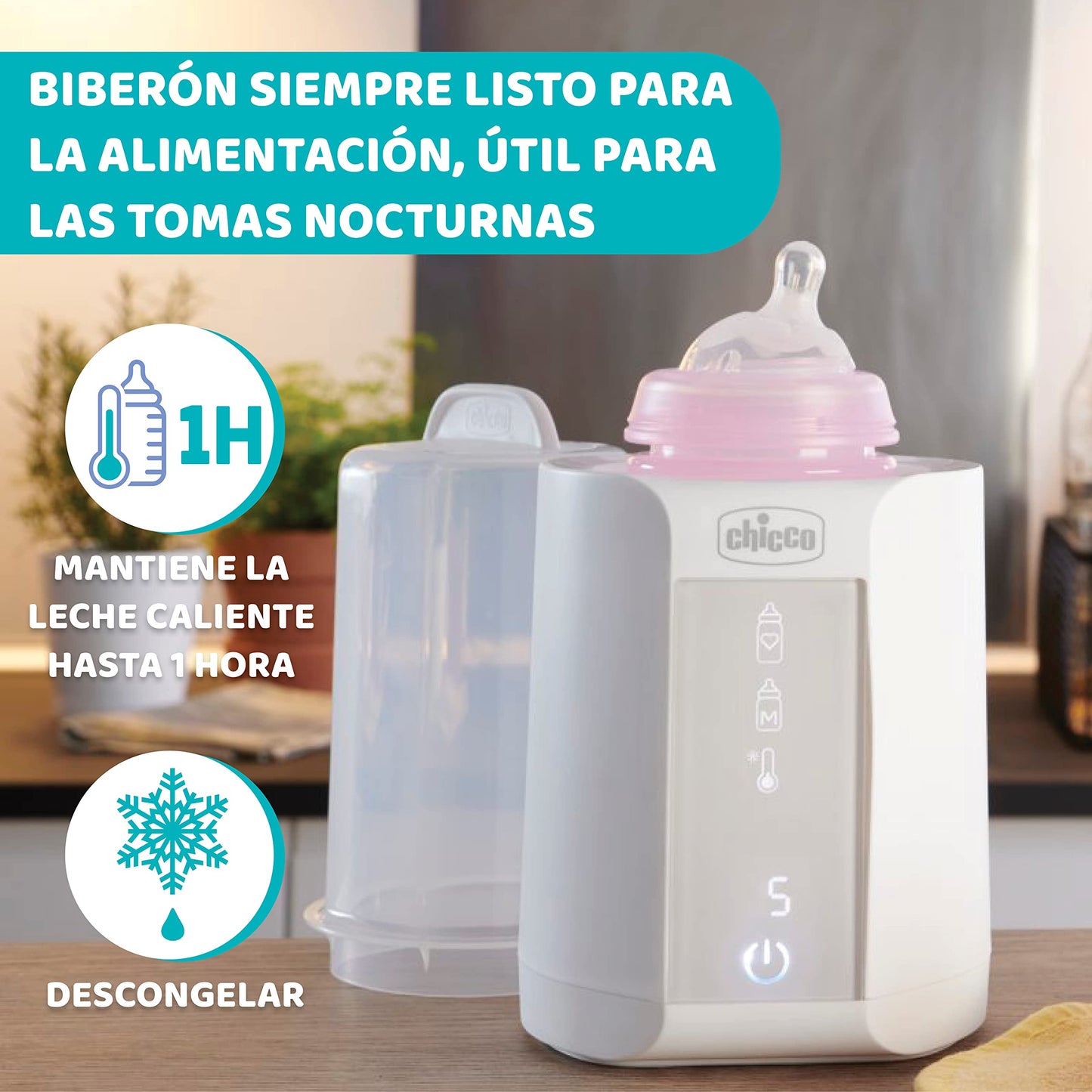 Chicco Calentador y esterilizador digital de biberones