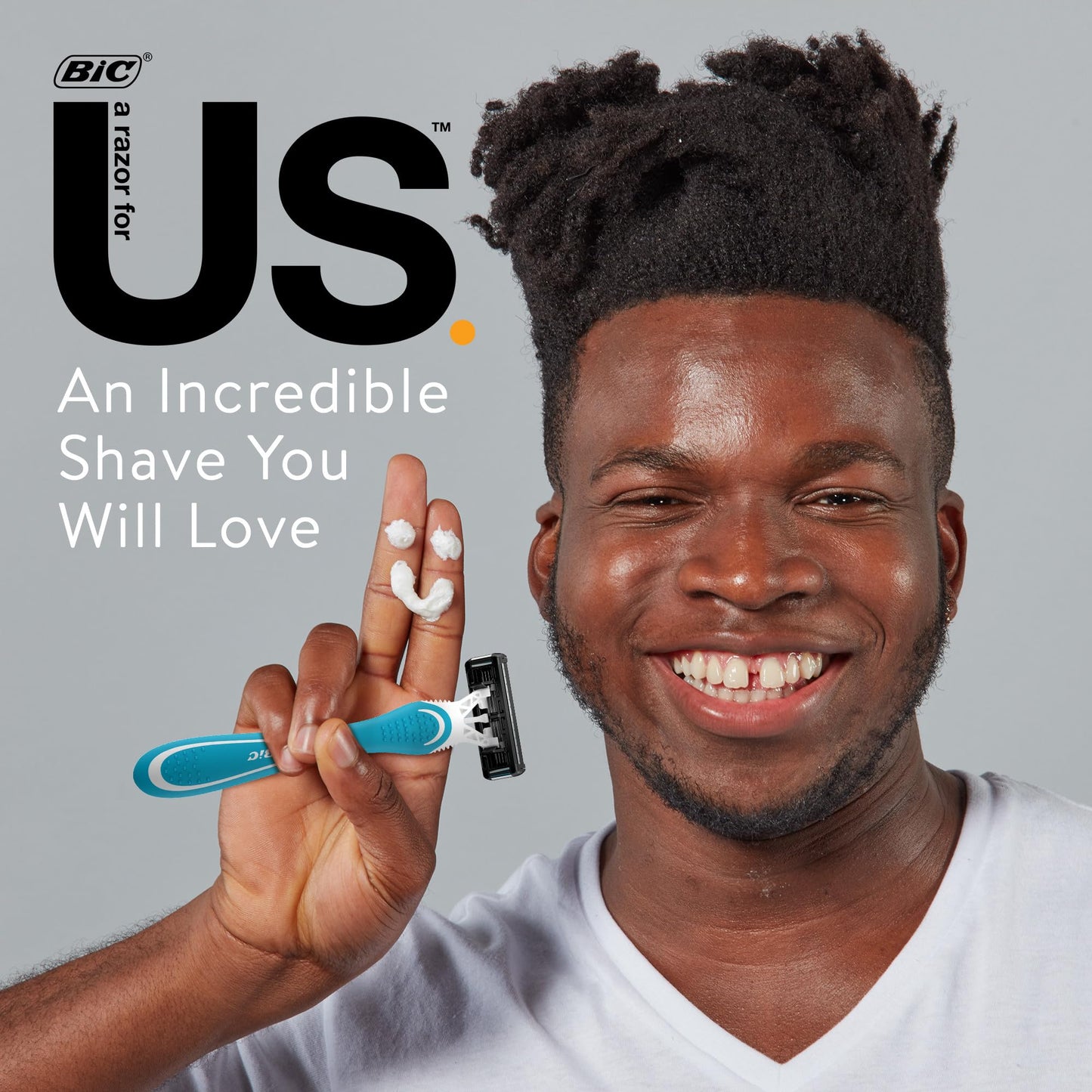 BIC Maquinillas de afeitar desechables unisex de 5 hojas para hombres y mujeres, banda lubricante para un afeitado suave y apurado, paquete de 2
