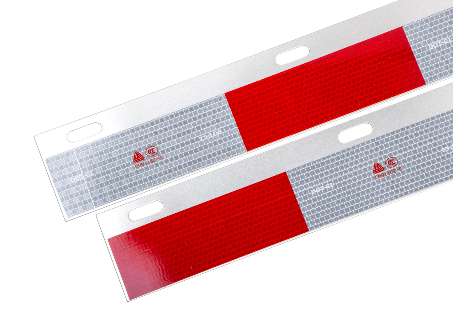 Aluminum Straight Mud Flap Strip Conspicuity Reflector Top Flap Plates