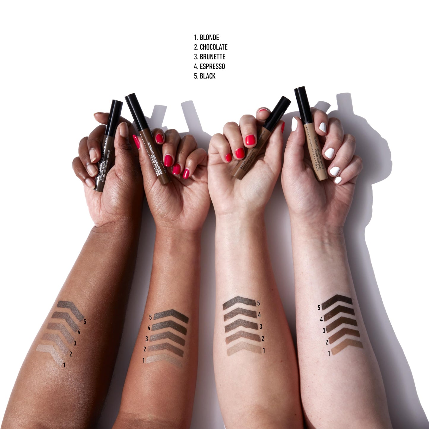 Gel para Cejas NYX Professional Makeup Brunette Tinted Brow Mascara