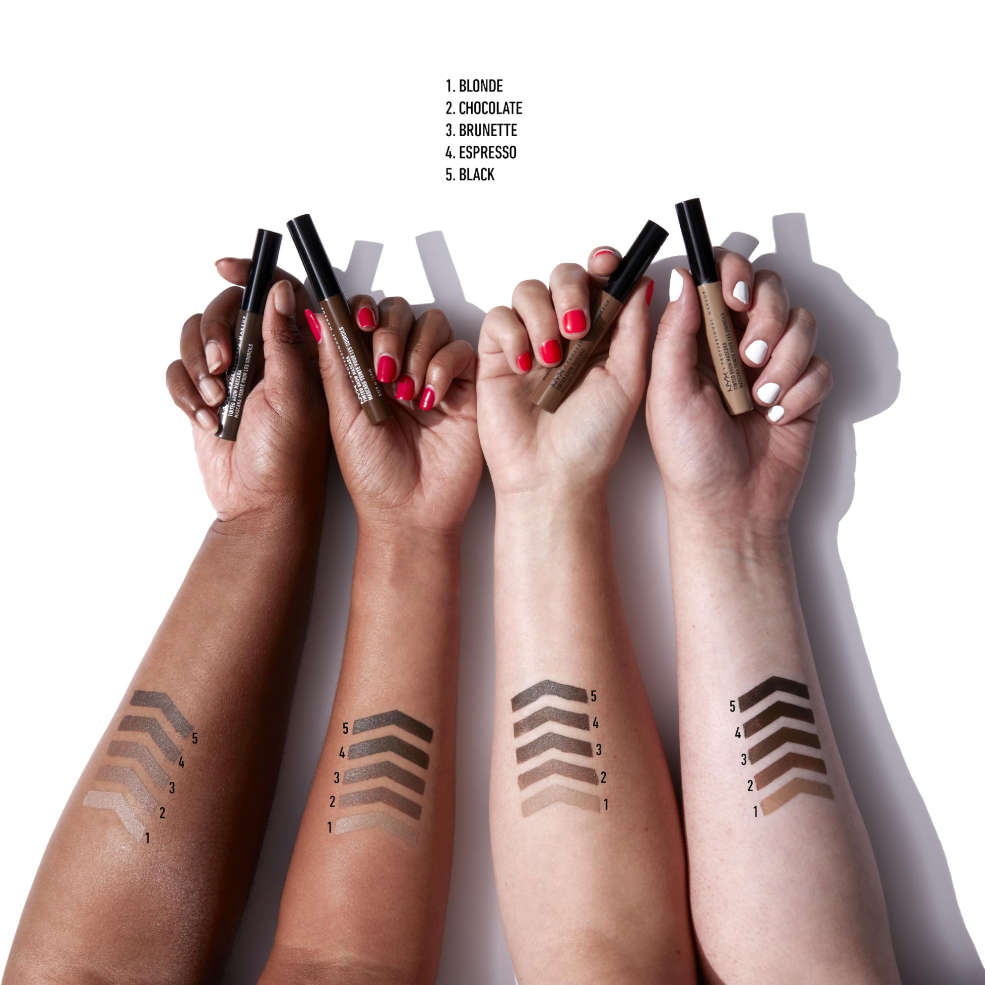 Gel para Cejas NYX Professional Makeup Brunette Tinted Brow Mascara