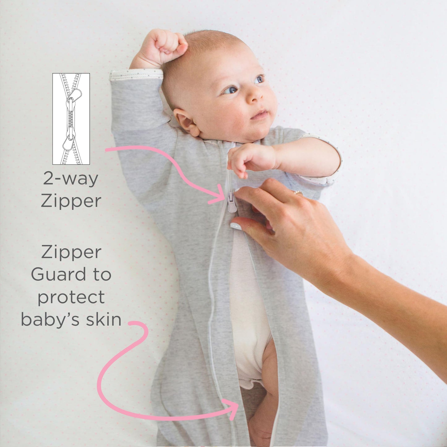 SwaddleDesigns - Saco Envolvente de transición con Brazos hasta Medias Mangas y puños de manopla, Mediano, 3-6 Meses, 14-20 Libras, Tortuga Verde Jaspeado (Manta de Brazos Arriba, Saco de Dormir de