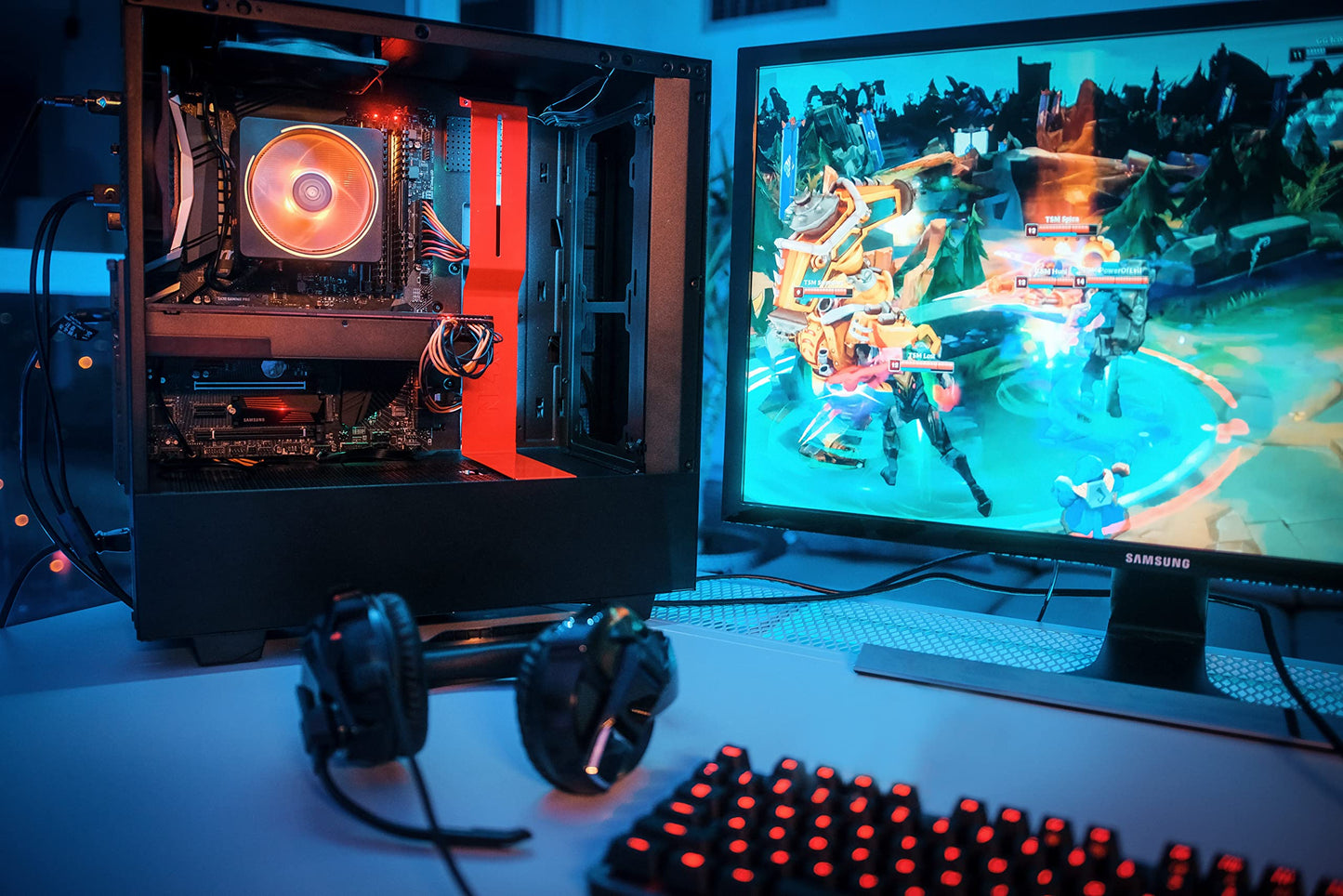 SSD Samsung 990 Pro Rojo con Disipador de Calor de 4 TB para Playstation 5