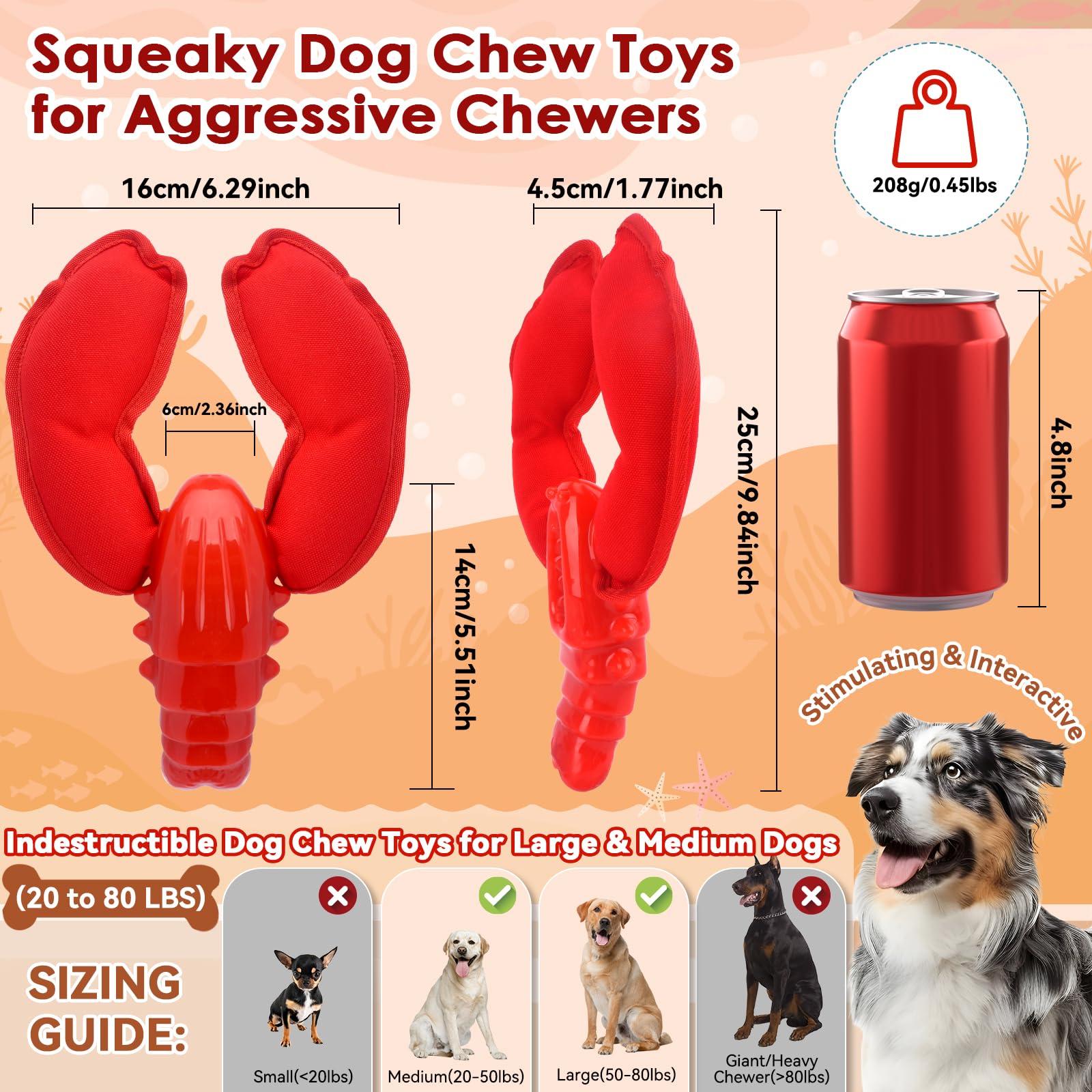 BIKIISEN - Juguetes para perros para masticadores agresivos, juguetes interactivos para masticar perros para aburrimiento, juguetes indestructibles para mantenerlos ocupados, juguetes para perros de