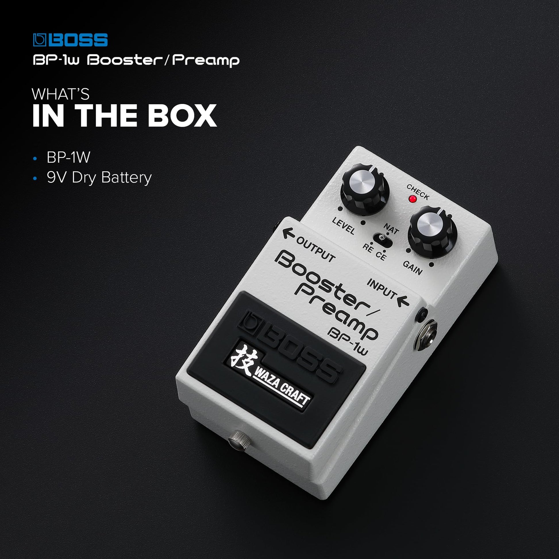 Boss BP-1W Boost, Overdrive y Preamp Effects Pedal