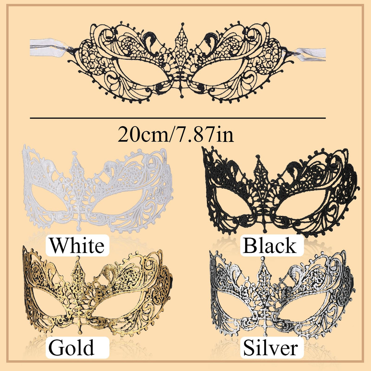 Máscaras de máscaras, 4 unidades, misteriosas máscaras de máscaras, doradas, plateadas, para mujer, baile de graduación