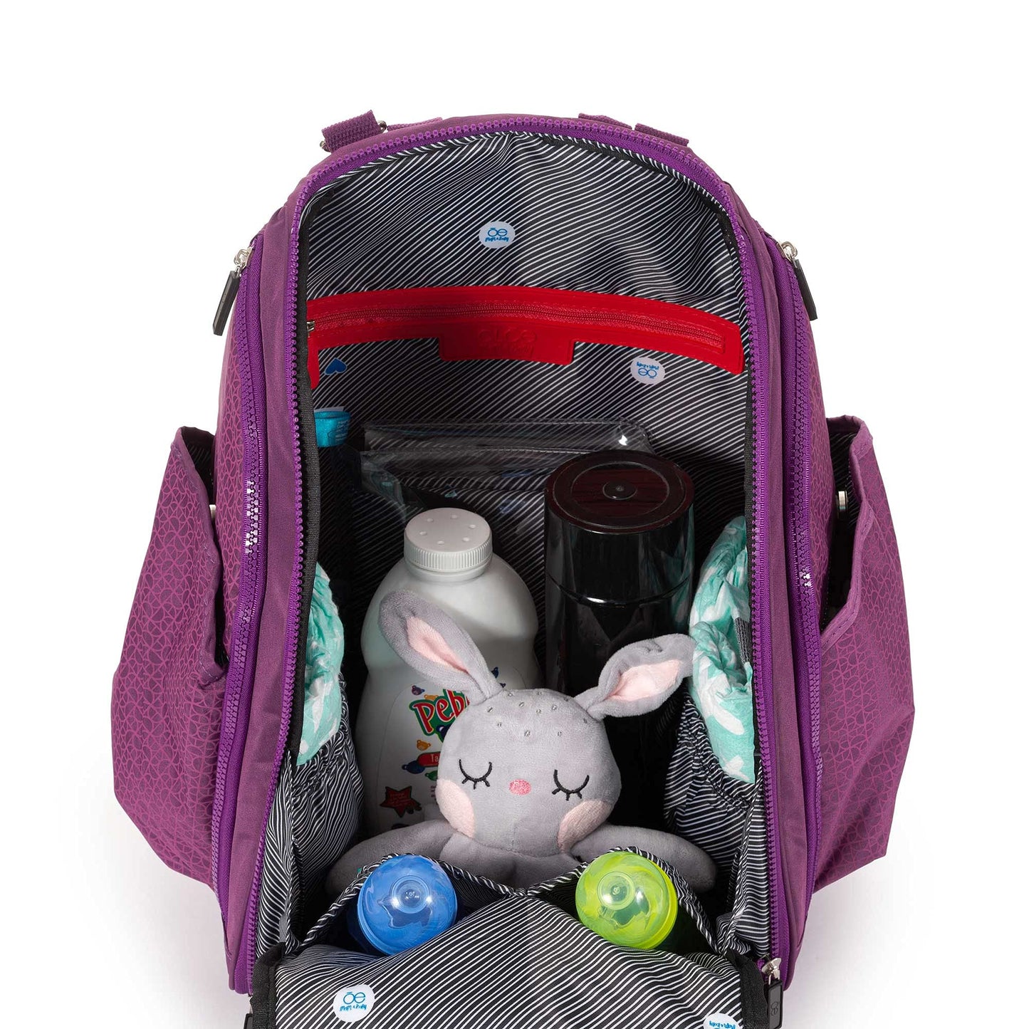 Cloe- Pañalera Backpack en Color Morado para Unisex