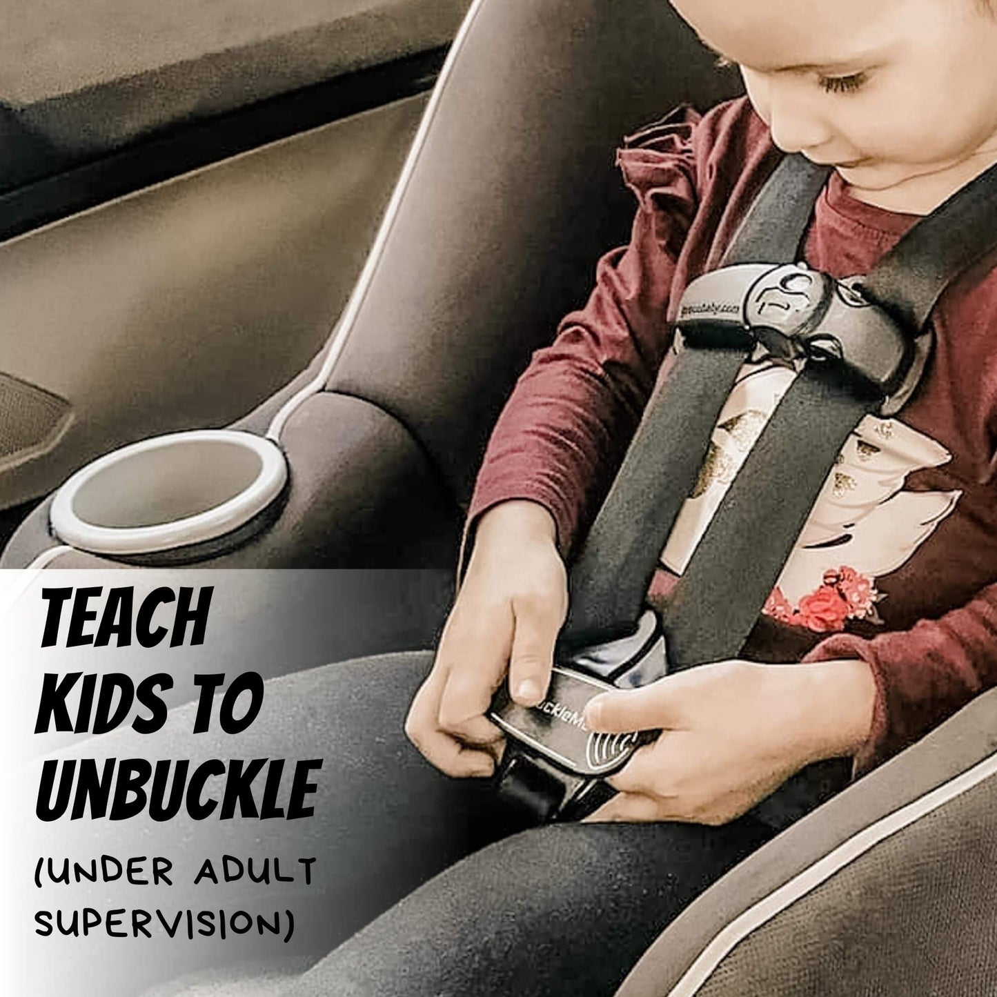 UnbuckleMe - Herramienta de liberación de hebilla de asiento de coche, ayuda fácil de abrir para artritis, uñas largas, niños mayores, empujador de botón para bebés, niños pequeños, asientos