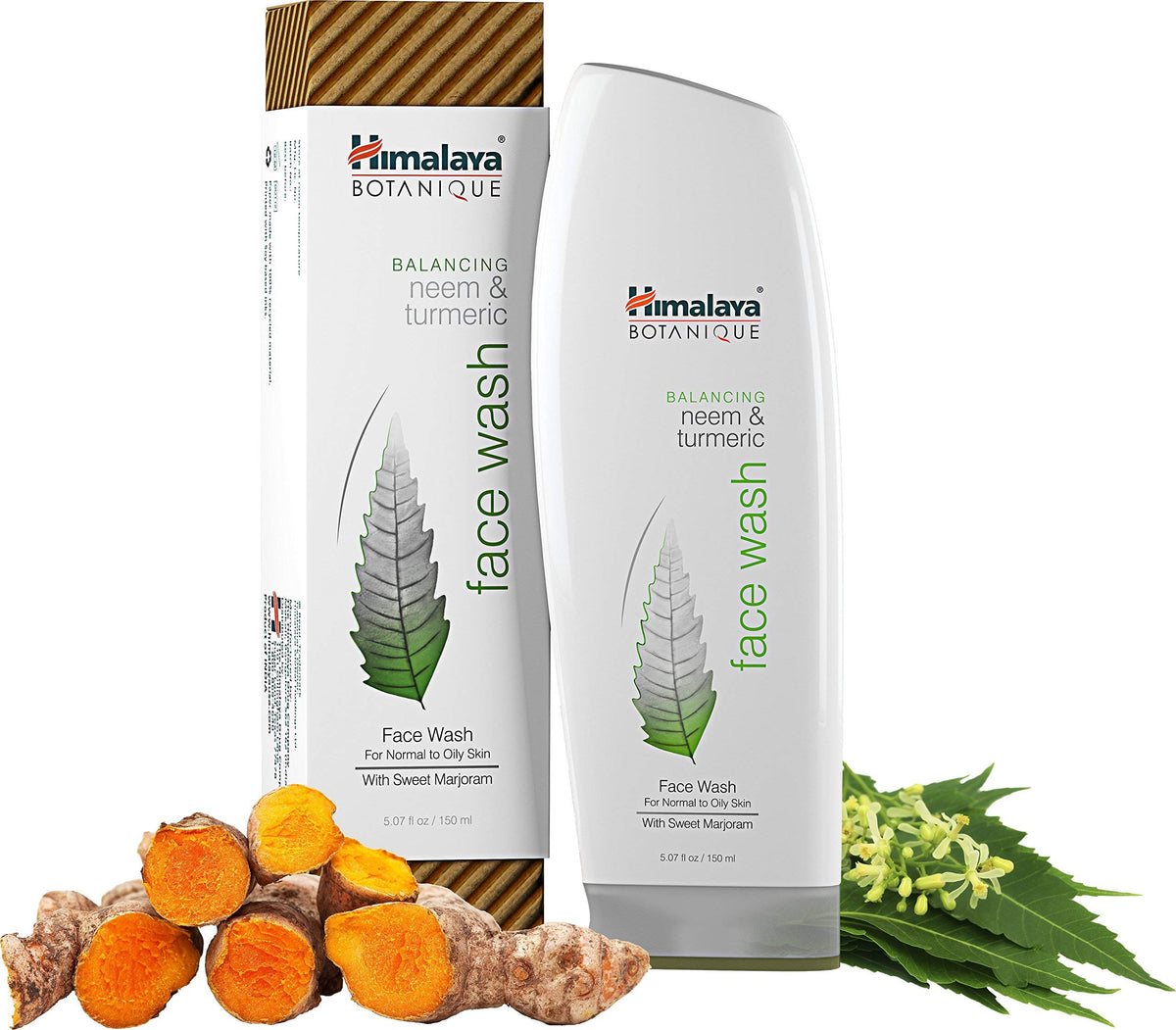 Himalaya Neem & Tumeric Face Wash and Cleanser, 150ml/5.07Fl Oz