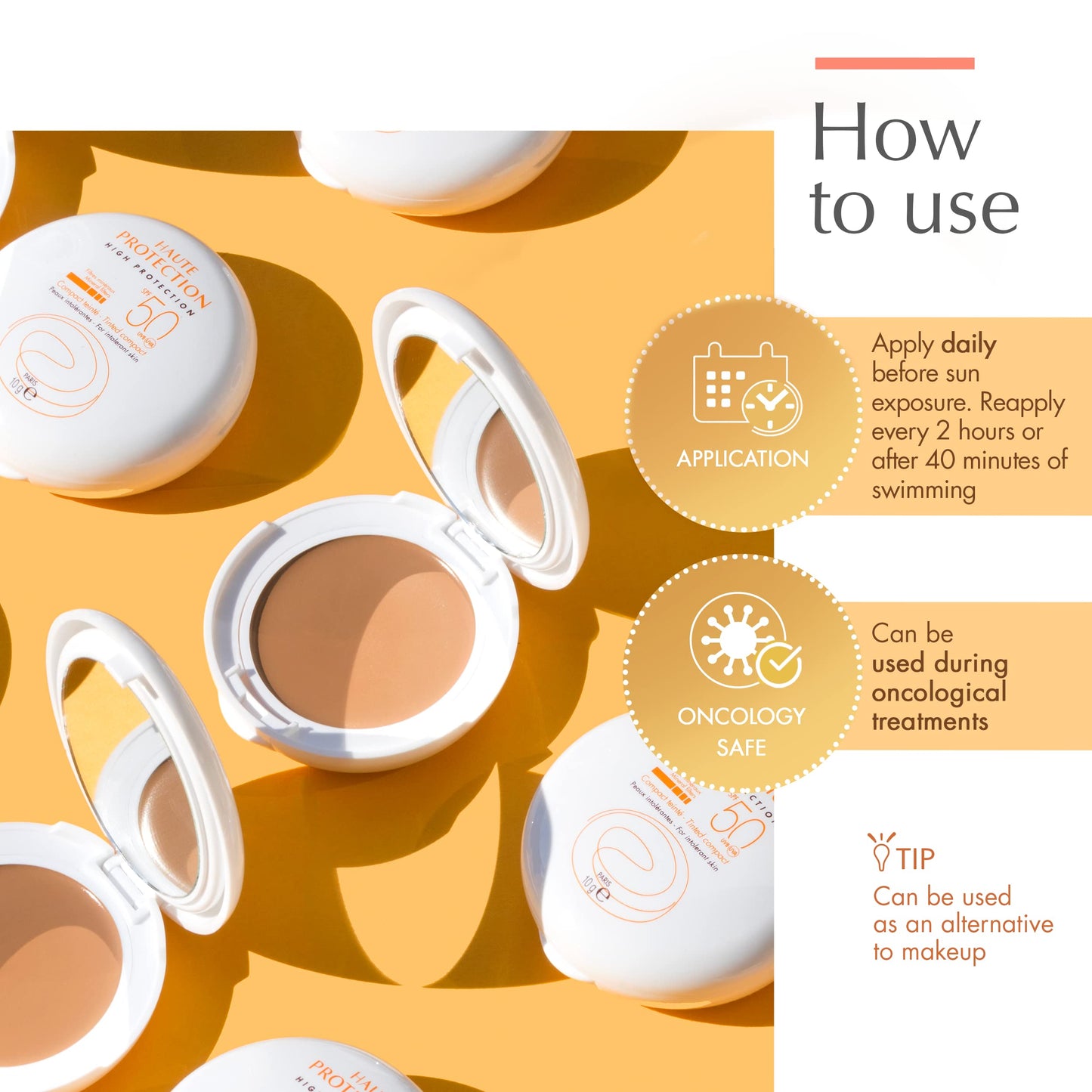 Protector Solar Compacto Avène SPF 50 Beige Tinted
