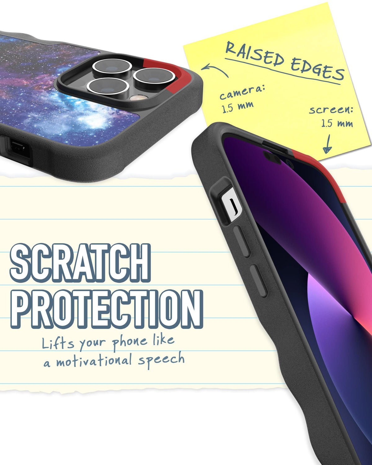 Funda Protectora Smartish iPhone 14 Pro MAX Intergaláctico Compatible con MagSafe Resistente y con Agarre Robusto