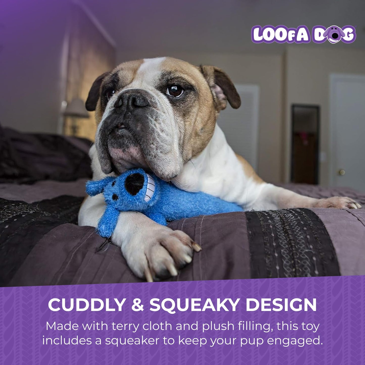 Juguete para Perro Original Loofa Jumbo de Multipet's en Varios Colores, 24 Pulgadas
