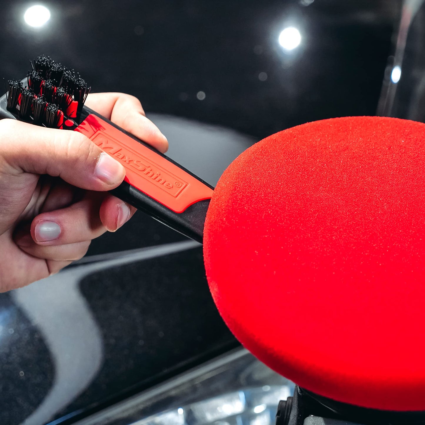 Juego de Herramientas de Limpieza Maxshine Rojo de Almohadillas para Orejas 2 en 1