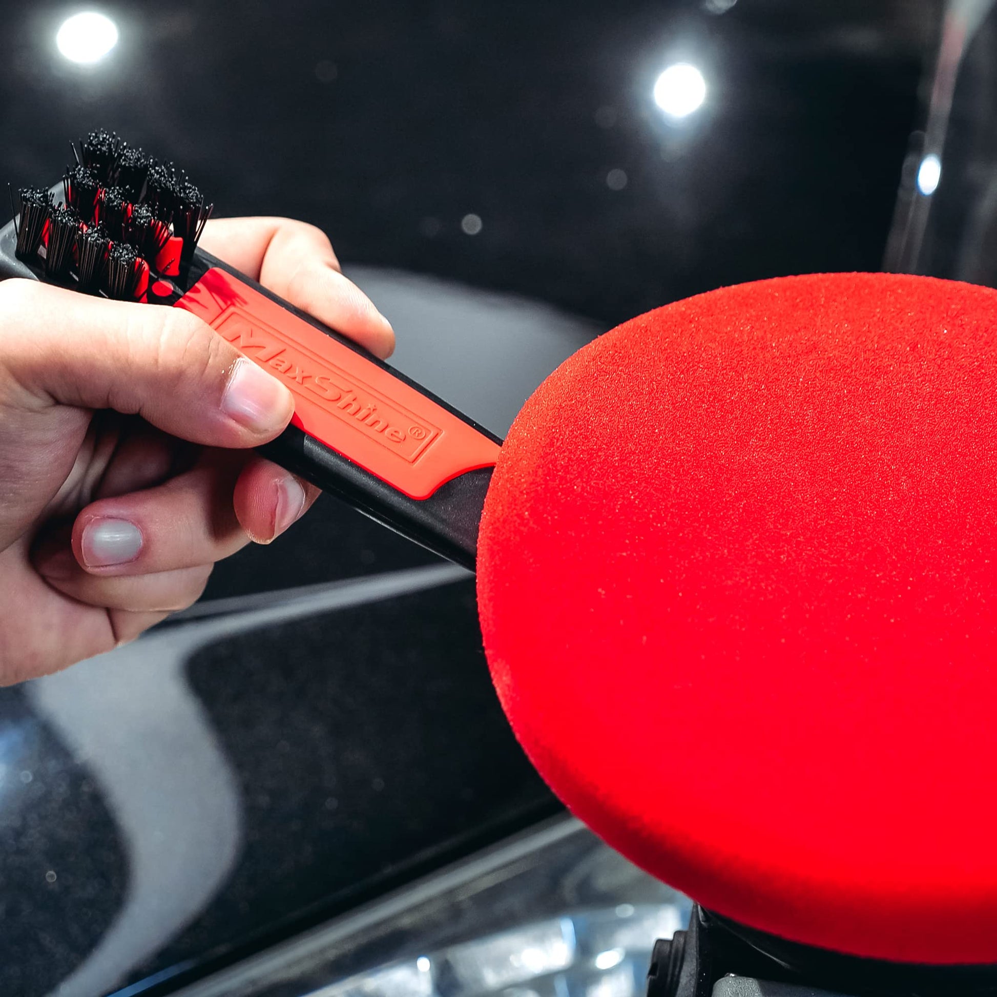 Juego de Herramientas de Limpieza Maxshine Rojo de Almohadillas para Orejas 2 en 1