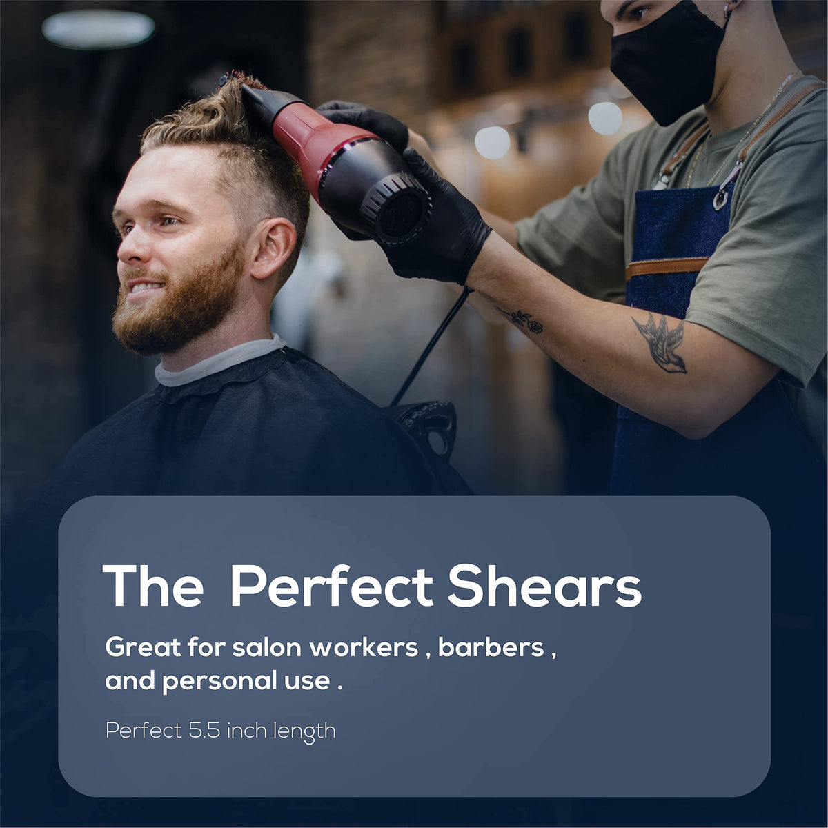 Tijeras de peluquero Suvorna de 5,5 pulgadas | tijeras de pelo profesionales | tijeras de corte de pelo para adultos | Tijeras para el cabello Mujeres y Hombres | Tijeras Para Cabello Profesional.