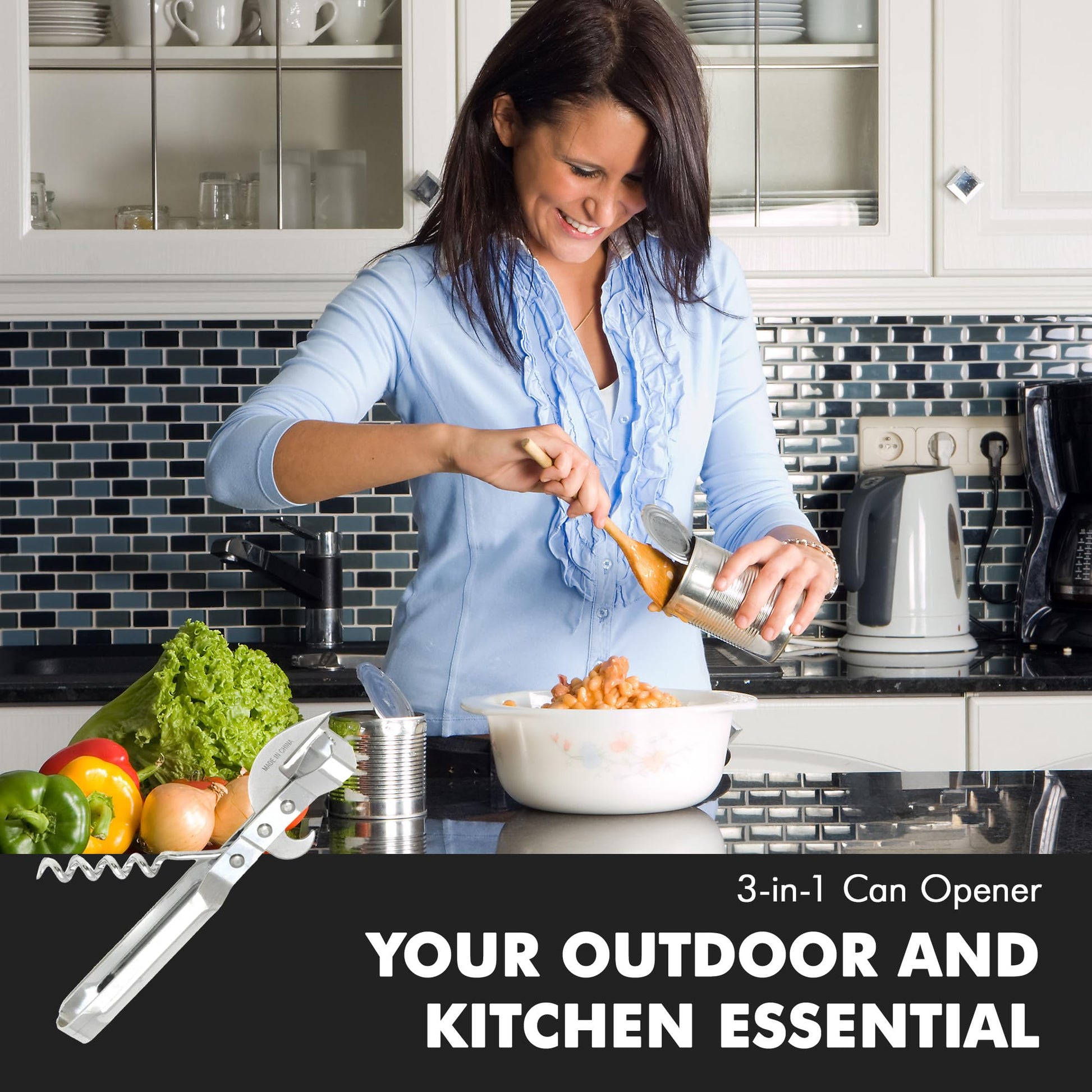 Chef Craft Can Opener with Corkscrew