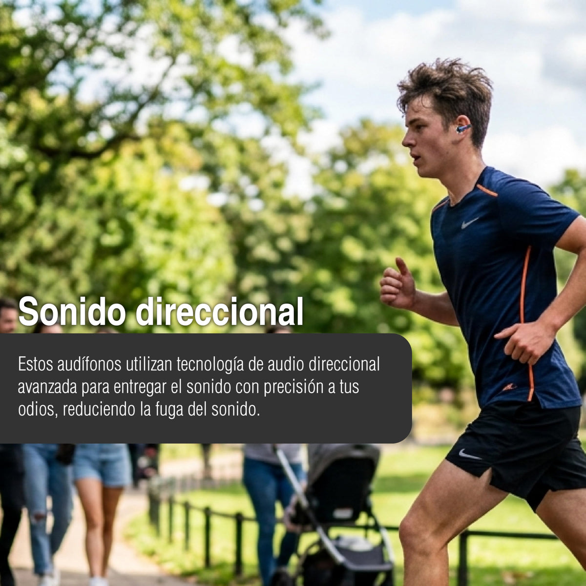 Audífonos Bluetooth havit Onyx Black con Estuche de Carga Openbuds 1