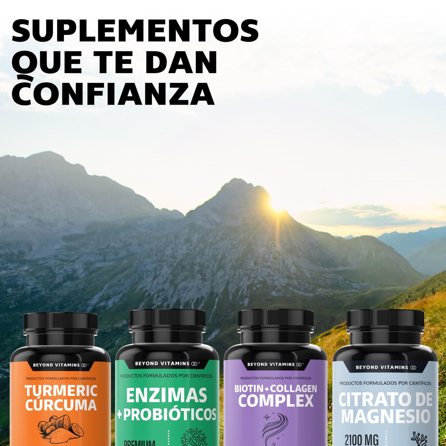 Glucosamina JOINT Complex-Contiene Glucosamina, Condroitina, MSM, Cúrcuma, Boswellia, Magnesio- 95% de Curcuminoides Estandarizados - Suplemento Vitamínico - Suplemento Alimenticio en Cápsulas - Sin Azúcar-Ingredientes NON GMO-60 cápsulas