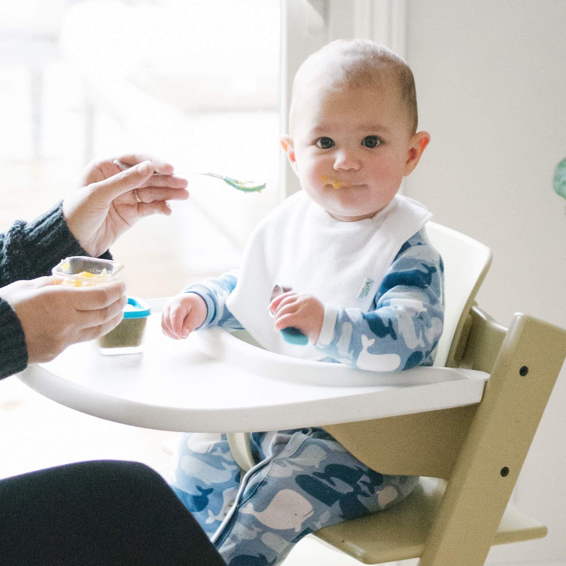 Green Sprouts Paquete de 10 baberos de felpa absorbentes y resistentes al agua, niñas Niñas 3-12 meses
