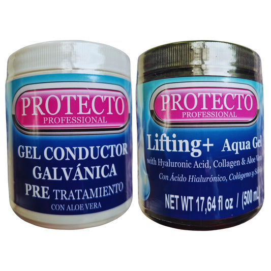 Kit Gel Facial Galvánica Compatible Nuskin Pre Y Tratamiento