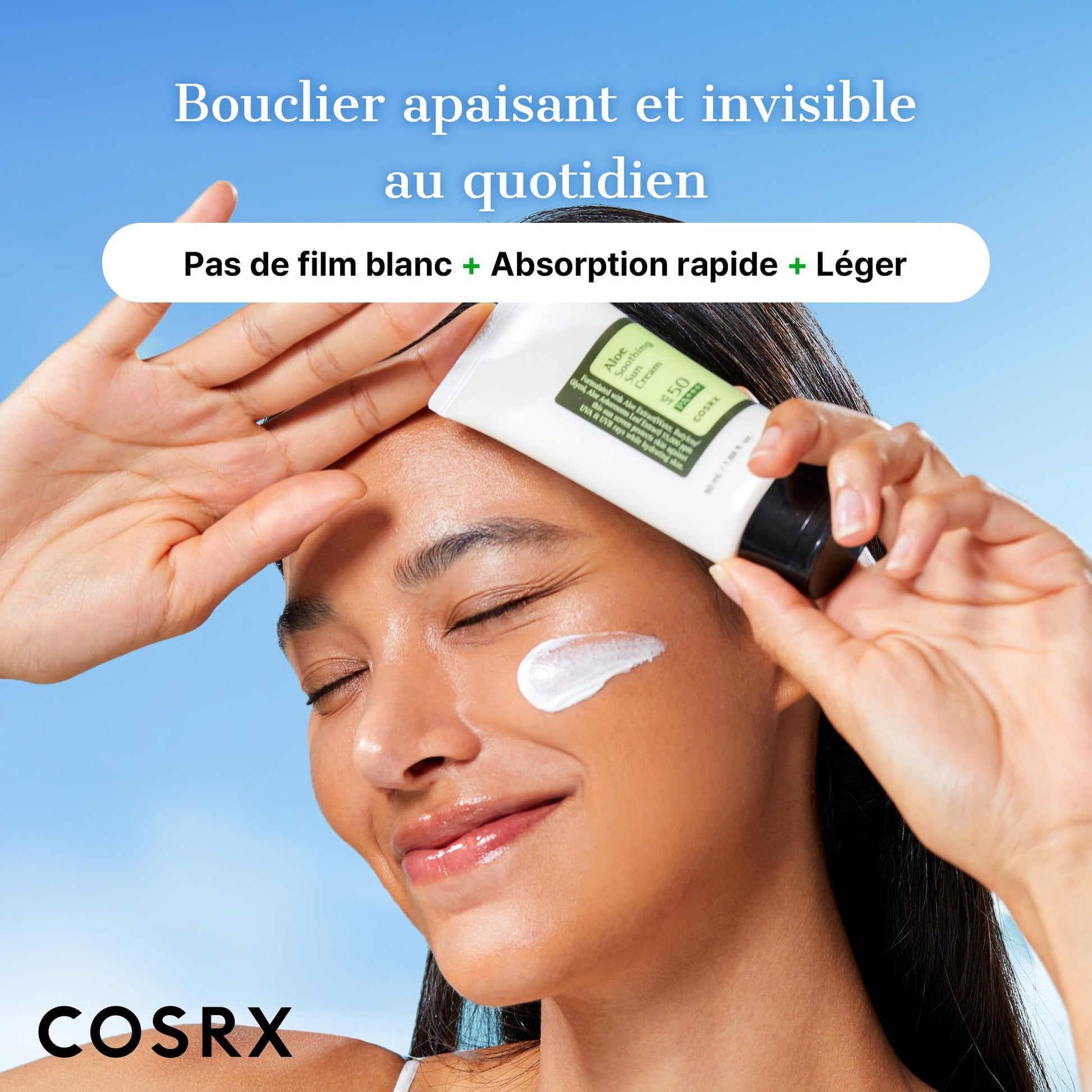 COSRX - Crema solar calmante con aloe SPF50 PA+++, 50 ml