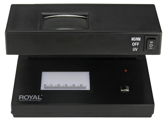 Detector de Billetes Falsos Royal UV1 con Alerta Sonora y Calculadora