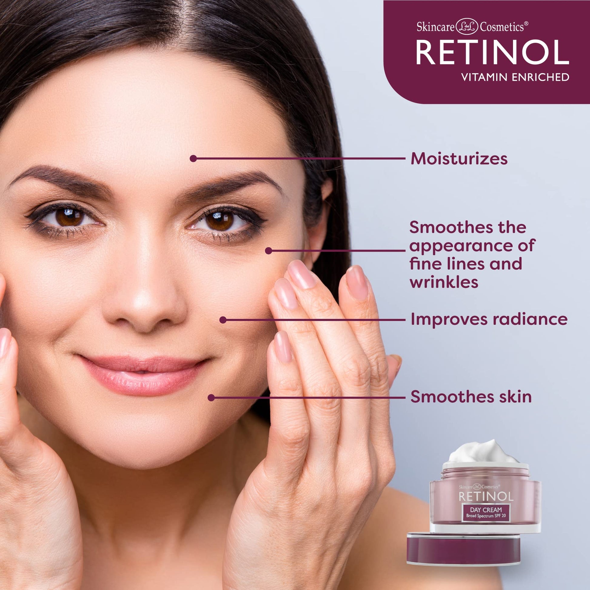 Skincare LdeL Cosmetics Retinol Day Cream, 1.7-Ounce Jar