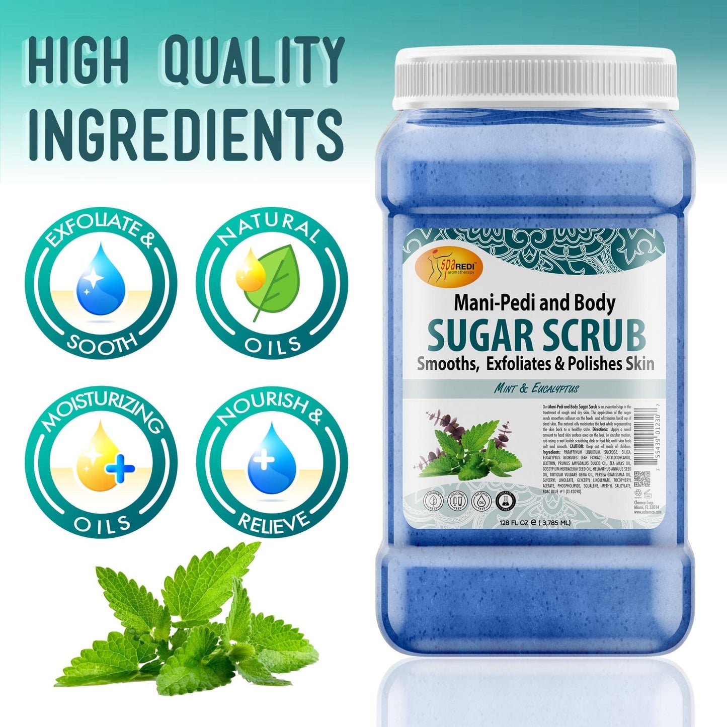 Exfoliante Spa Redi Rojo con Aceites Naturales y Vitamina E para Piel Suave y Radiante